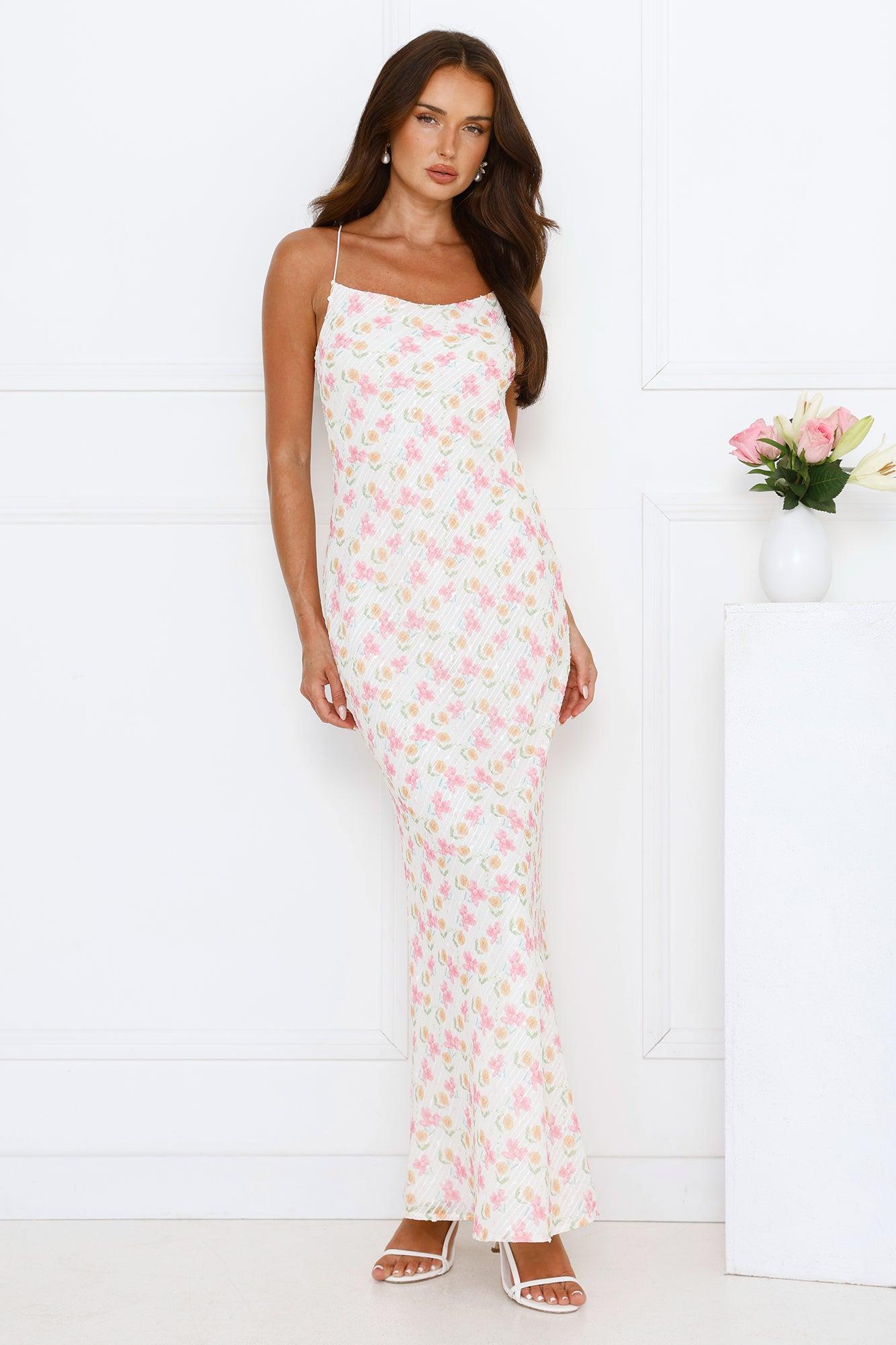 Hawaii Magic Maxi Dress White Product Image