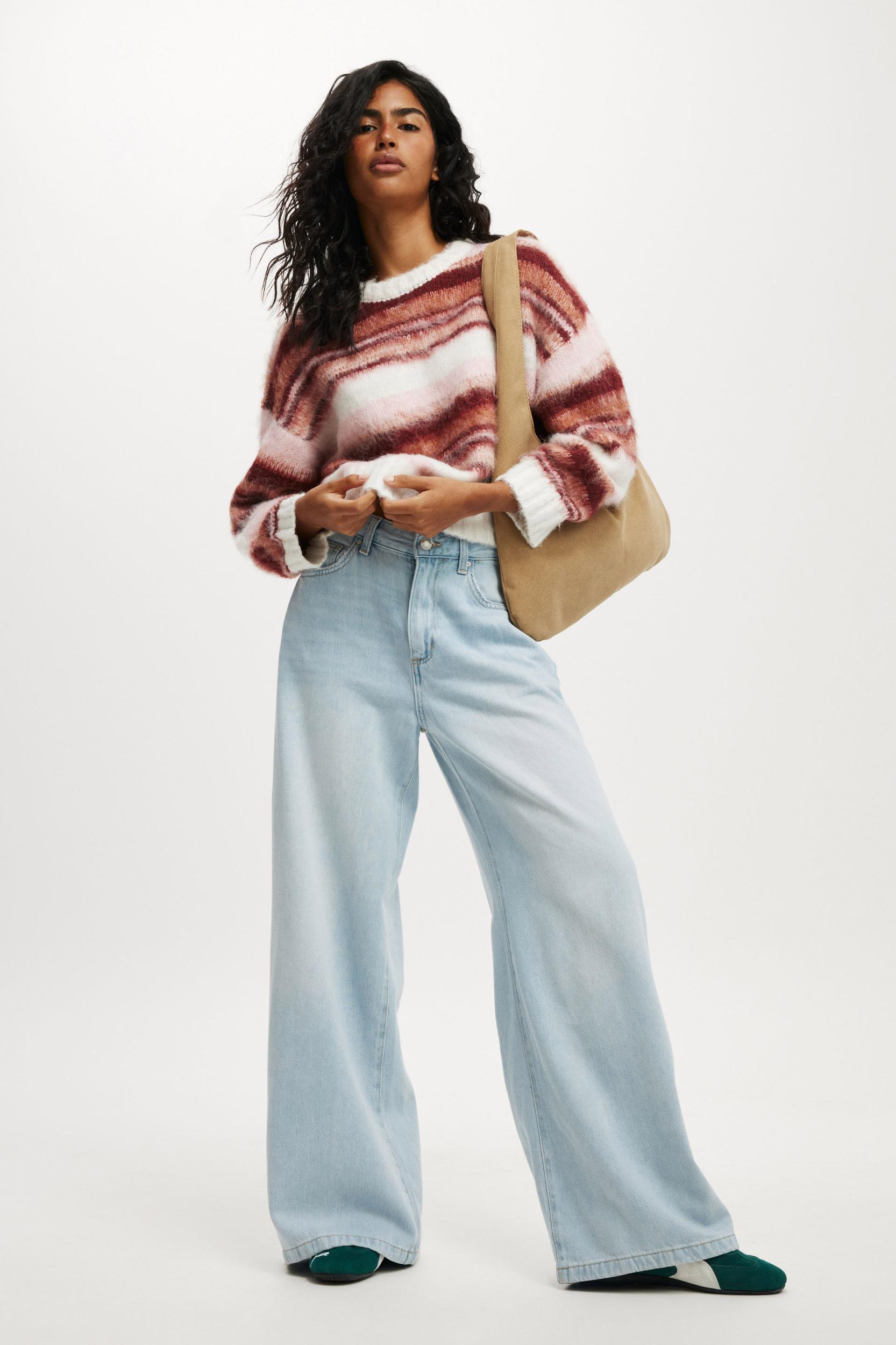 Fluffy Stripe Pullover Product Image