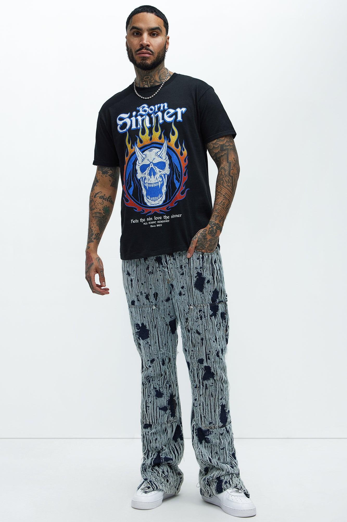 Born Sinner Must Repent Short Sleeve Tee - Black Product Image