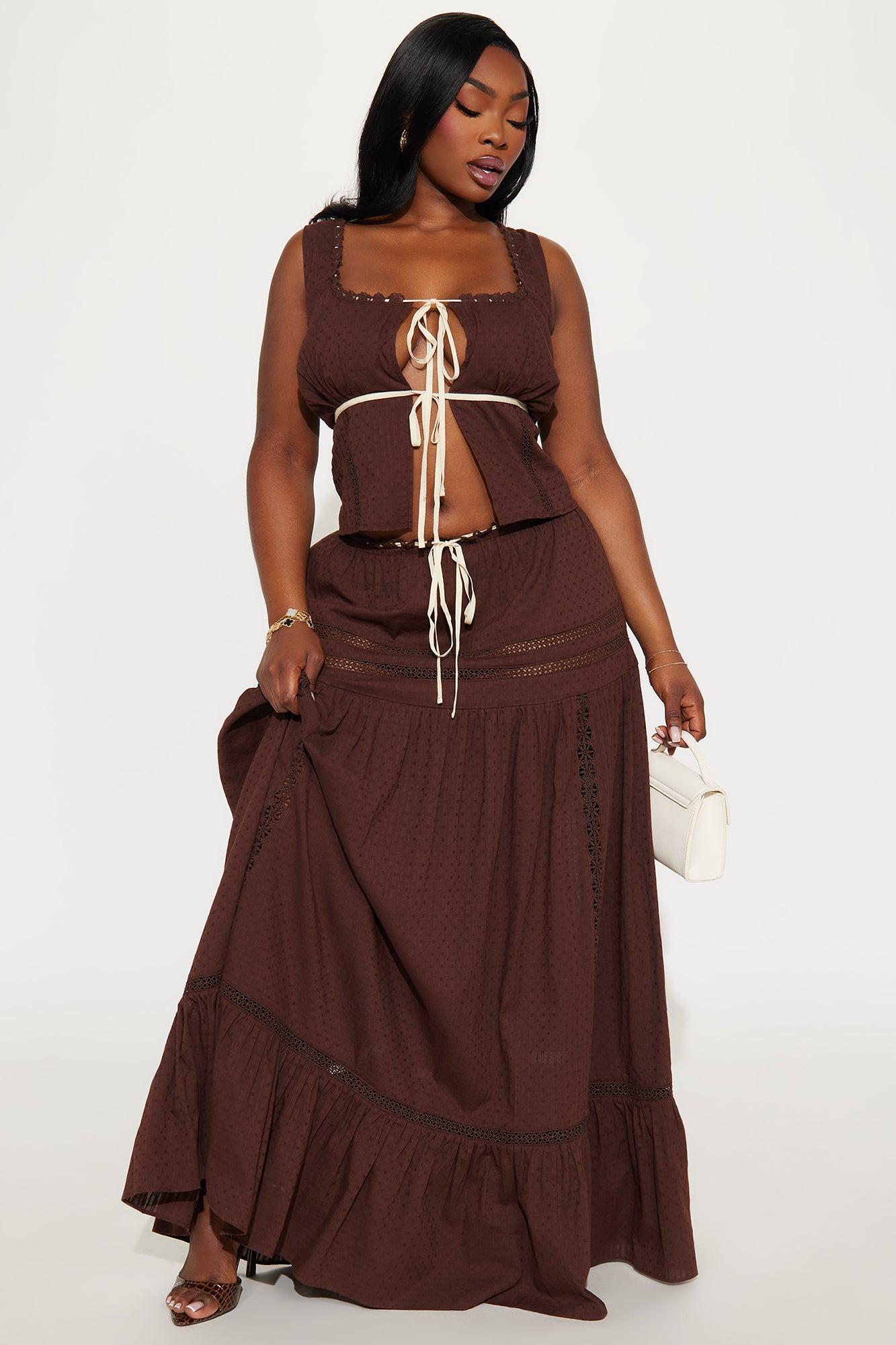 Sunny Skirt Set - Chocolate Product Image