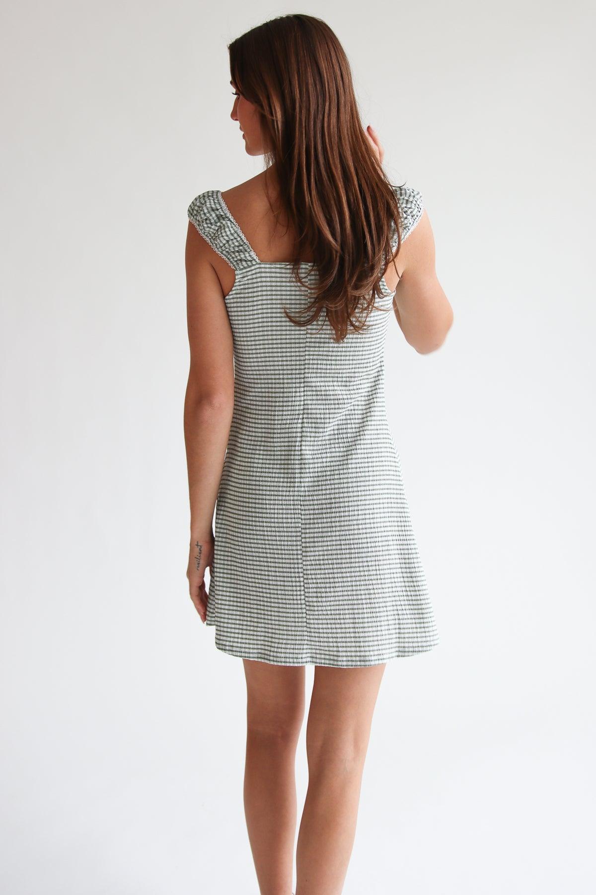 Gingham Fit & Flare Mini Dress Product Image