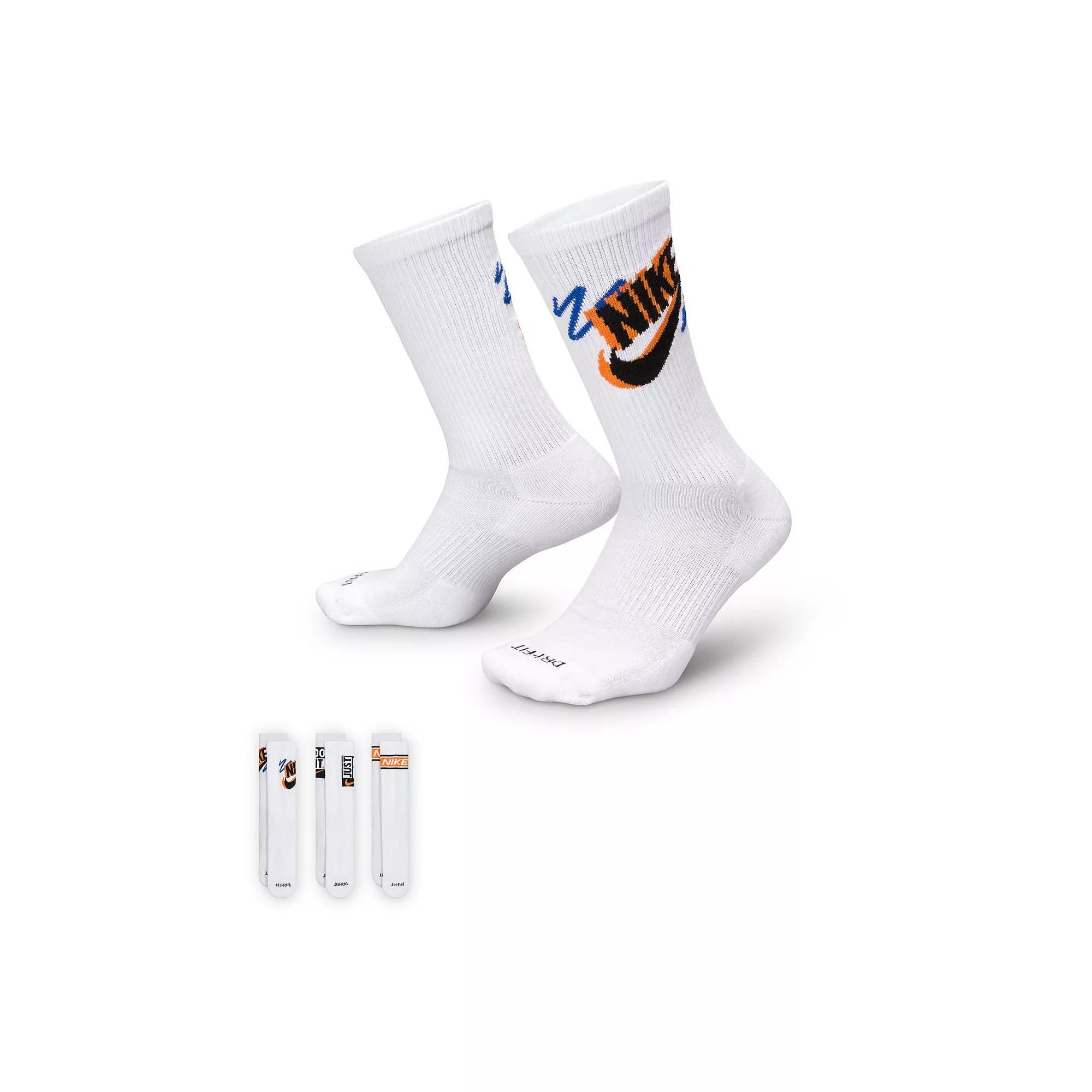 Men's Nike 3-Pack Everyday Plus Crew Socks,  Product Image