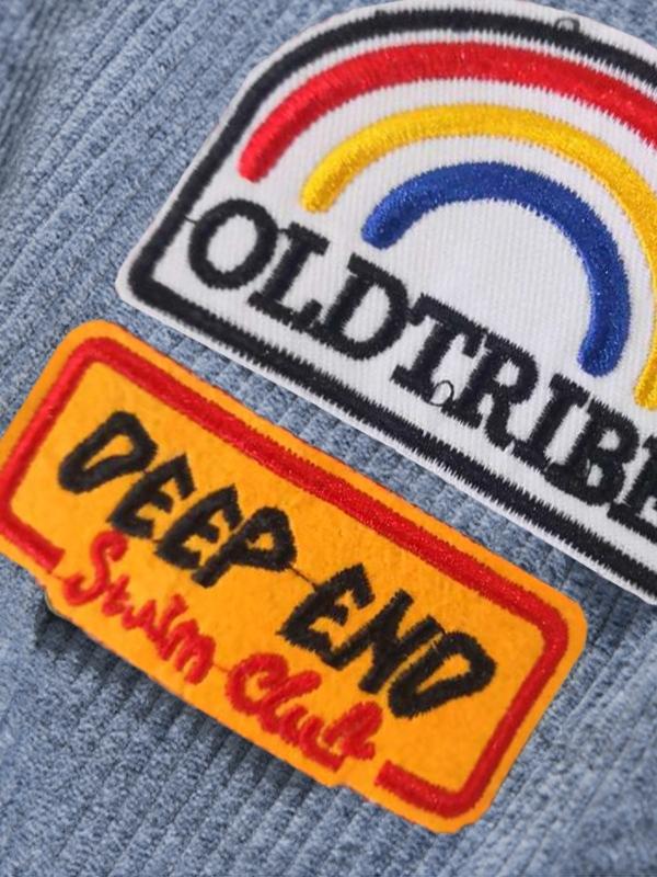 Men's Corduroy Badge Patched Jacket Product Image