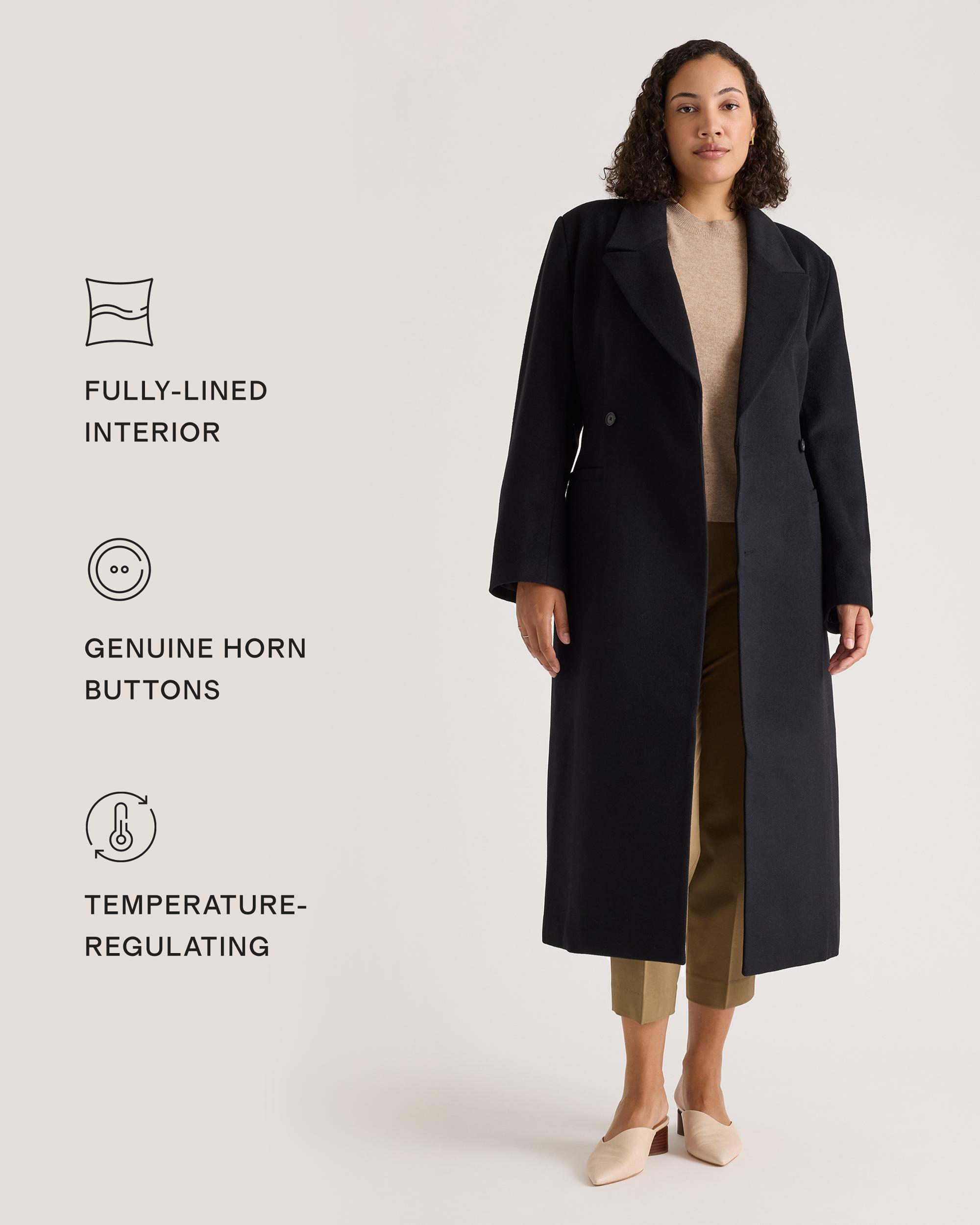 Quince | Women's Italian Wool Tailored Coat Wool/Nylon Product Image