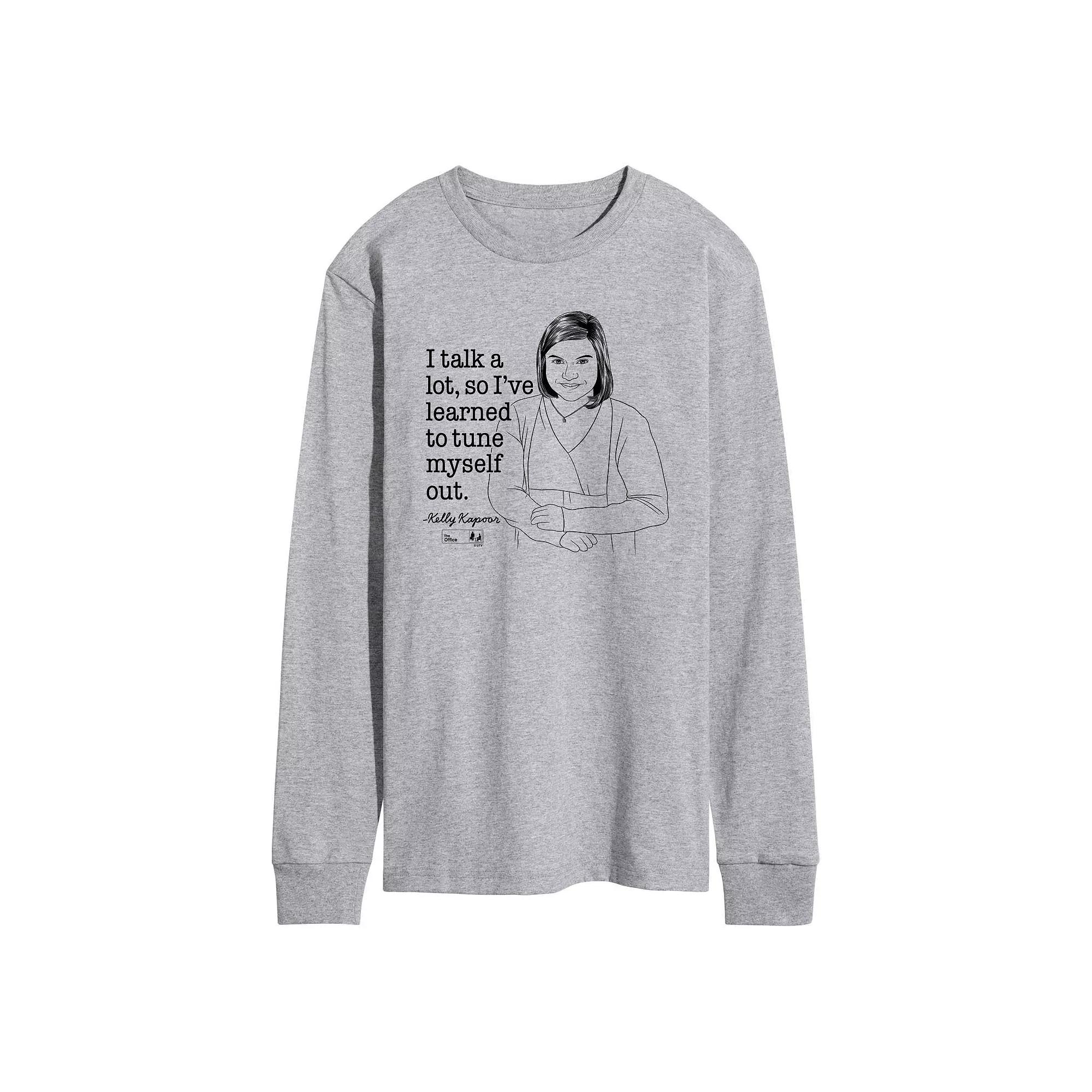 Men's The Office Kelly Tune Myself Out Long Sleeve,  Product Image