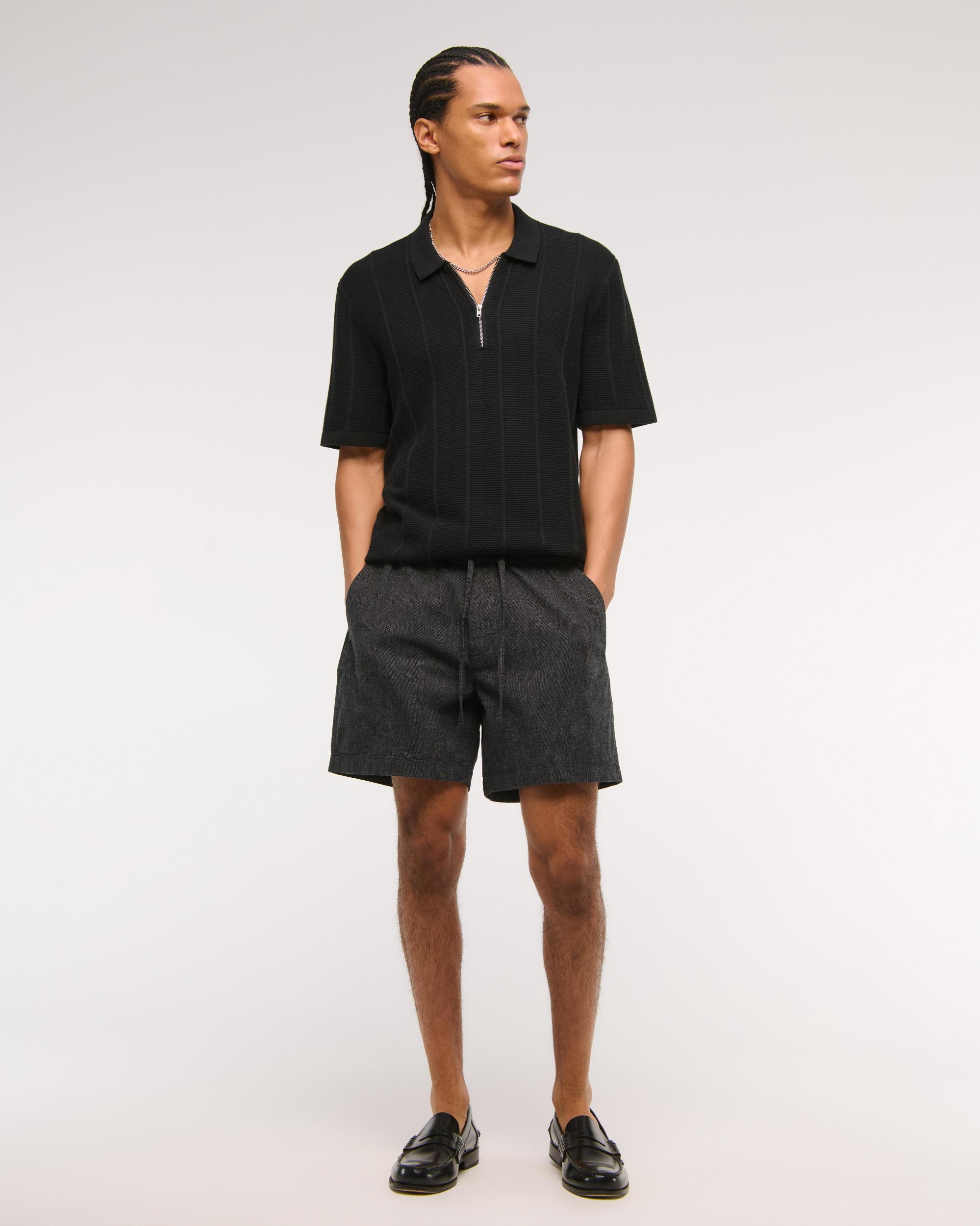 Textured Pull-On Short Product Image