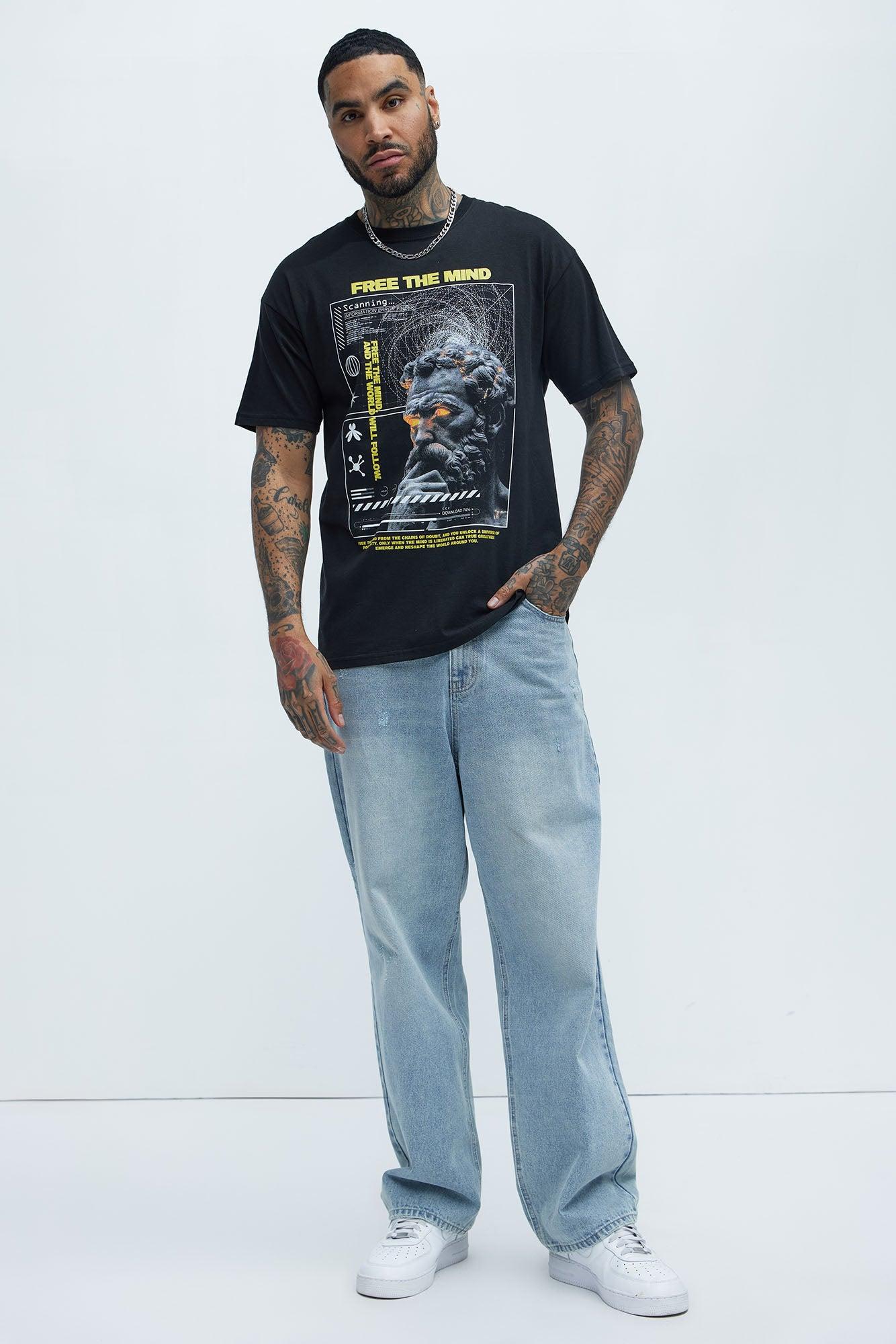 Free The Mind Short Sleeve Tee - Black Product Image