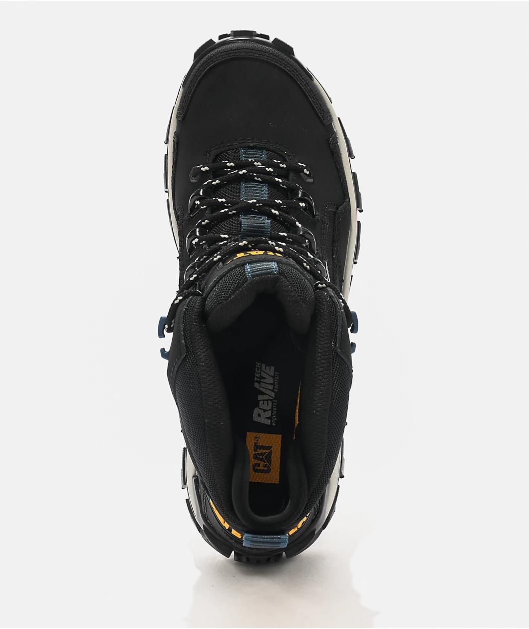 CAT Footwear Invader Mid Vent Composite Toe Black Work Boots Product Image