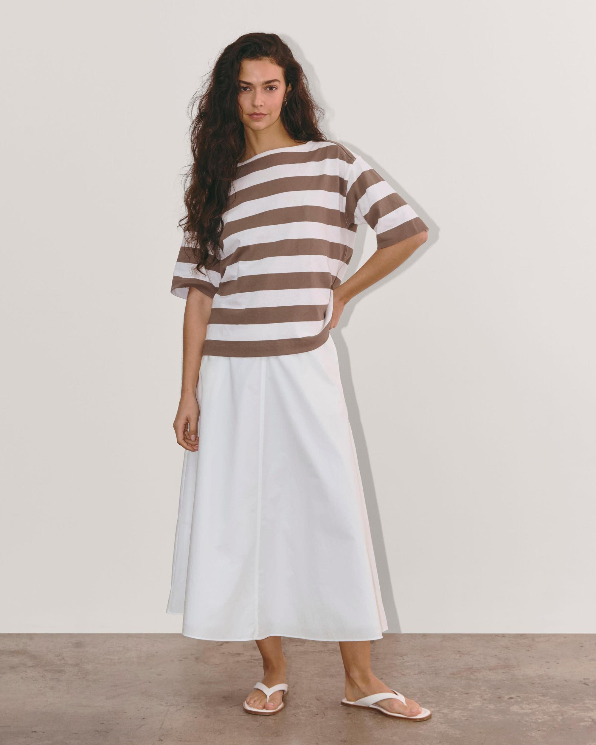 Womens Midi Skirt in Ultrasoft Cotton by Everlane Product Image