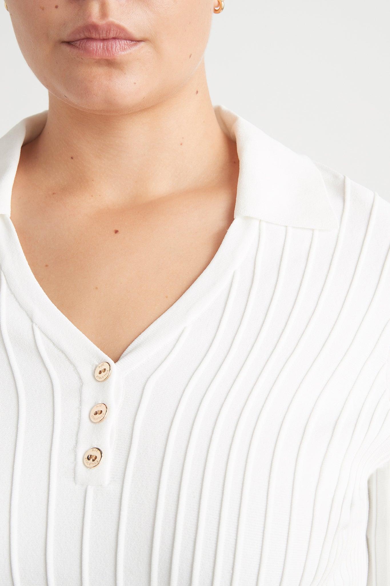 Knitted Polo Top 341 Product Image