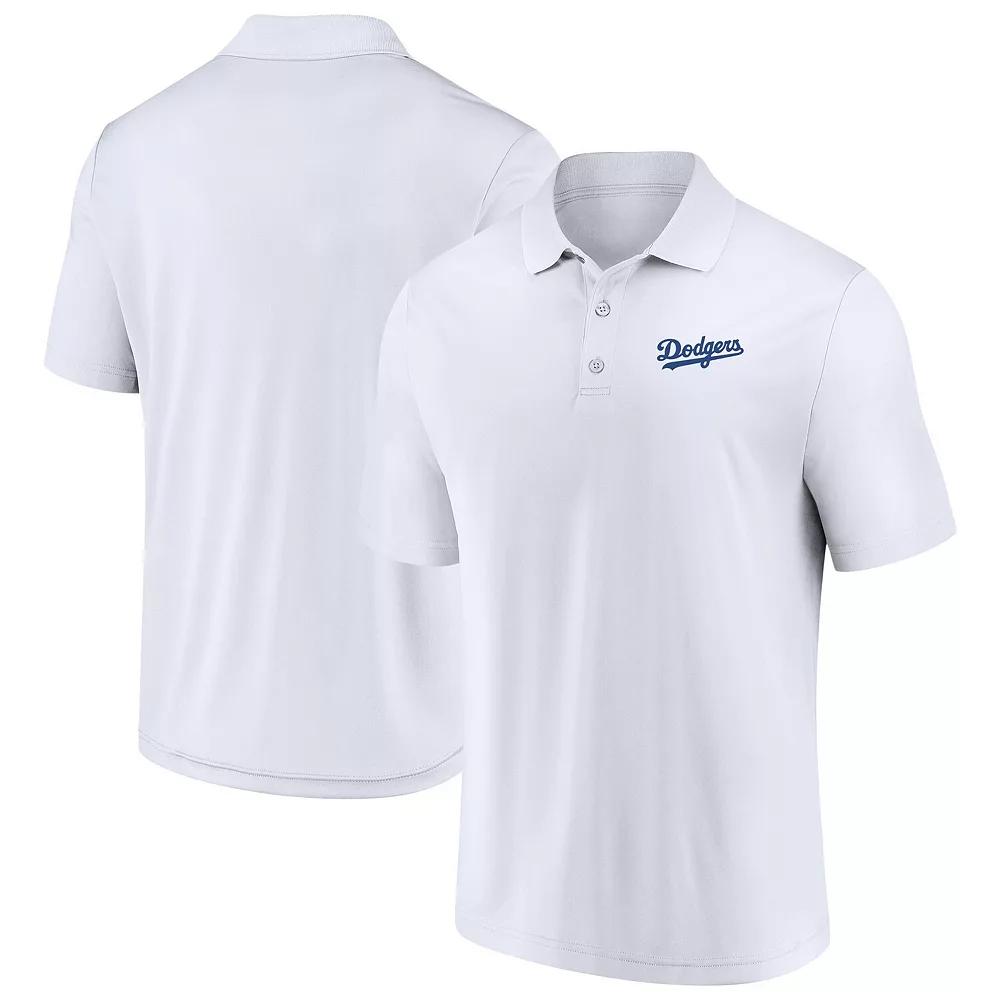 Men's Fanatics White Los Angeles Dodgers Component Polo,  Product Image