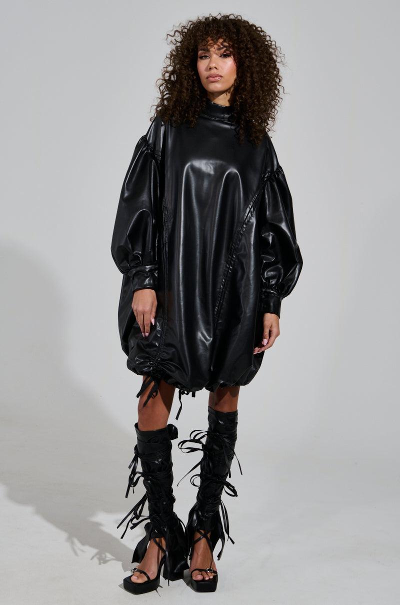 I NEED SOME SPACE PU MINI DRESS Product Image