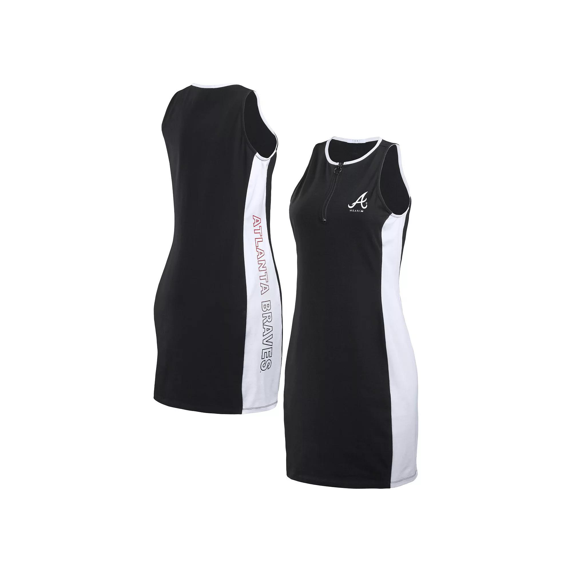 Women's WEAR by Erin Andrews Black Miami Dolphins Bodyframing Tank Dress,  Product Image