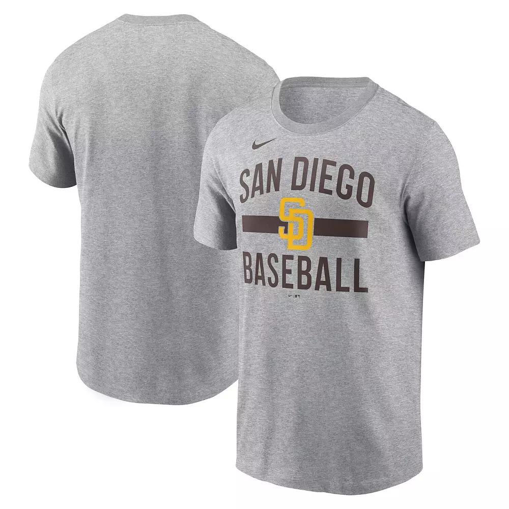 Men's Nike Heather Gray San Diego Padres Arched T-Shirt,  Product Image