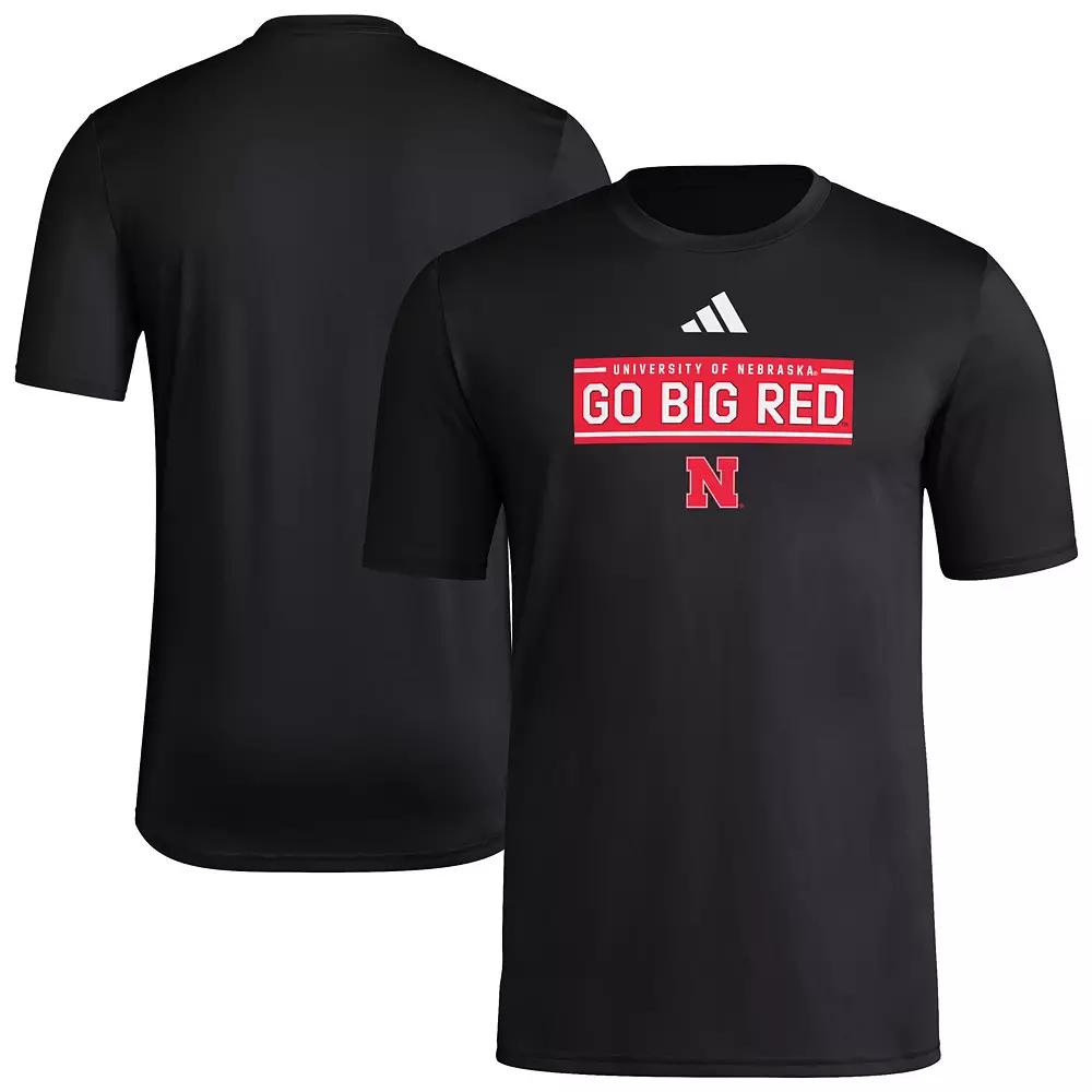 Men's adidas Red NC State Wolfpack Locker Practice Football Pre-Game T-Shirt,  Product Image