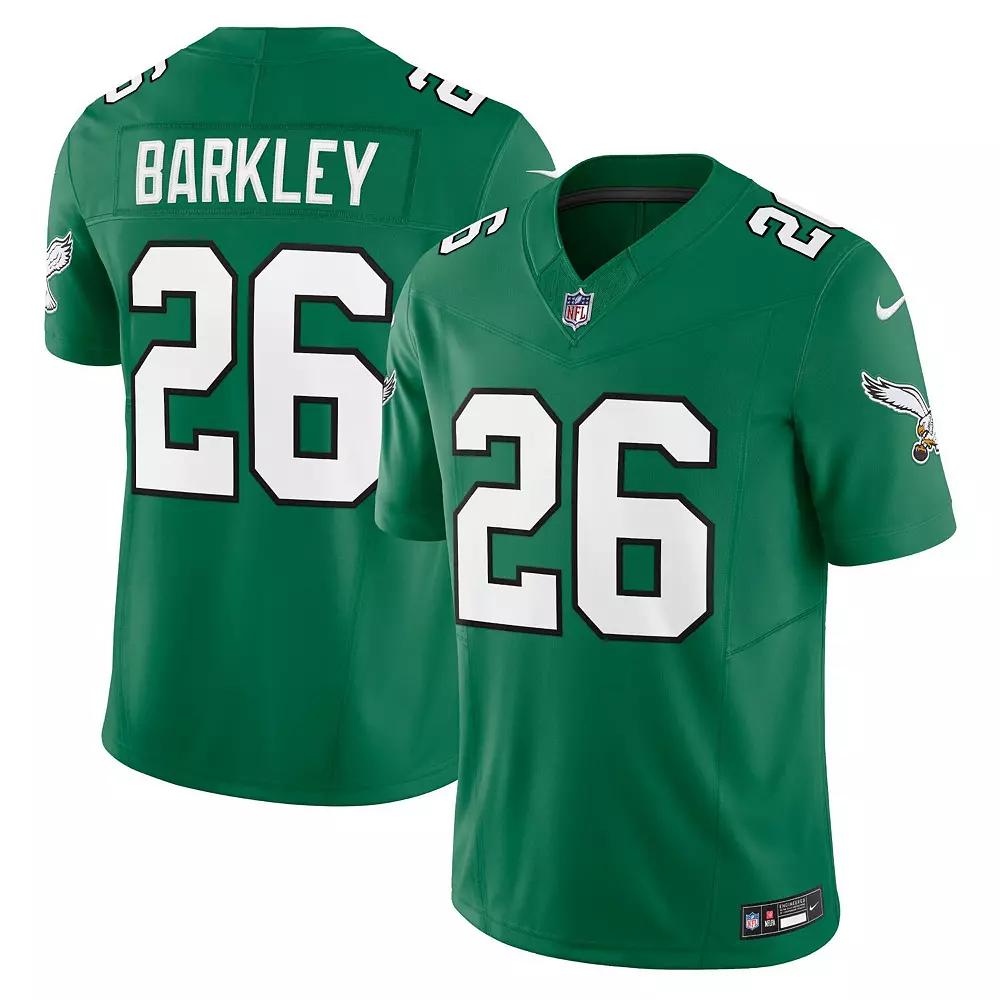 Men's Nike Saquon Barkley Kelly Green Philadelphia Eagles Alternate Vapor F.U.S.E. Limited Jersey,  Product Image