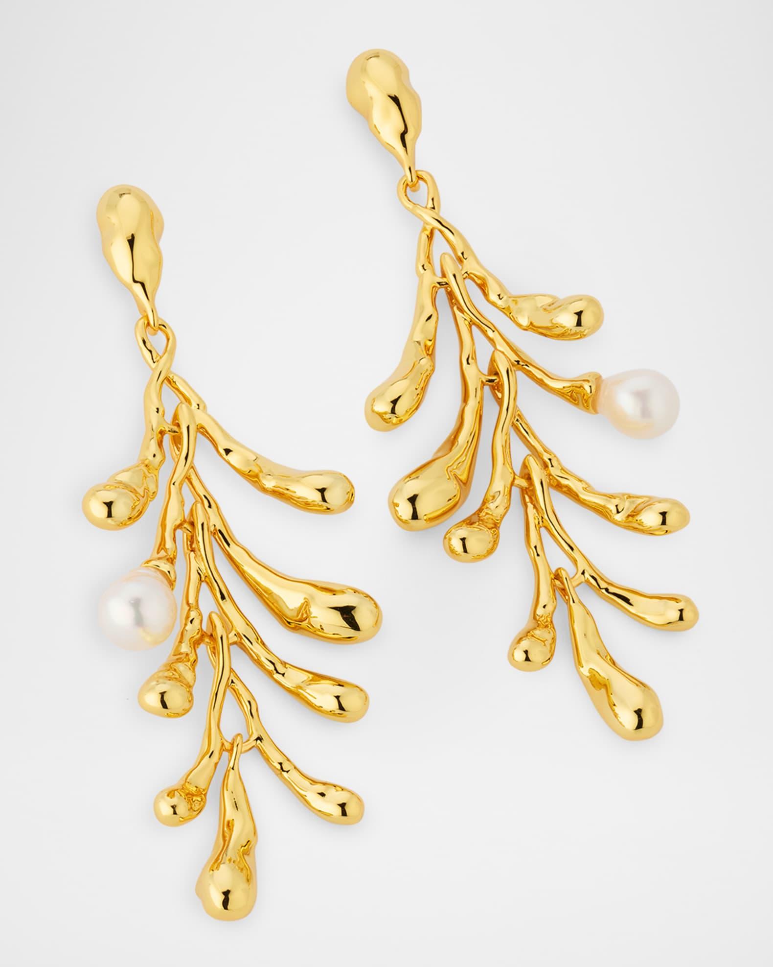 Perla Freshwater Pearl Cascading Earrings Product Image