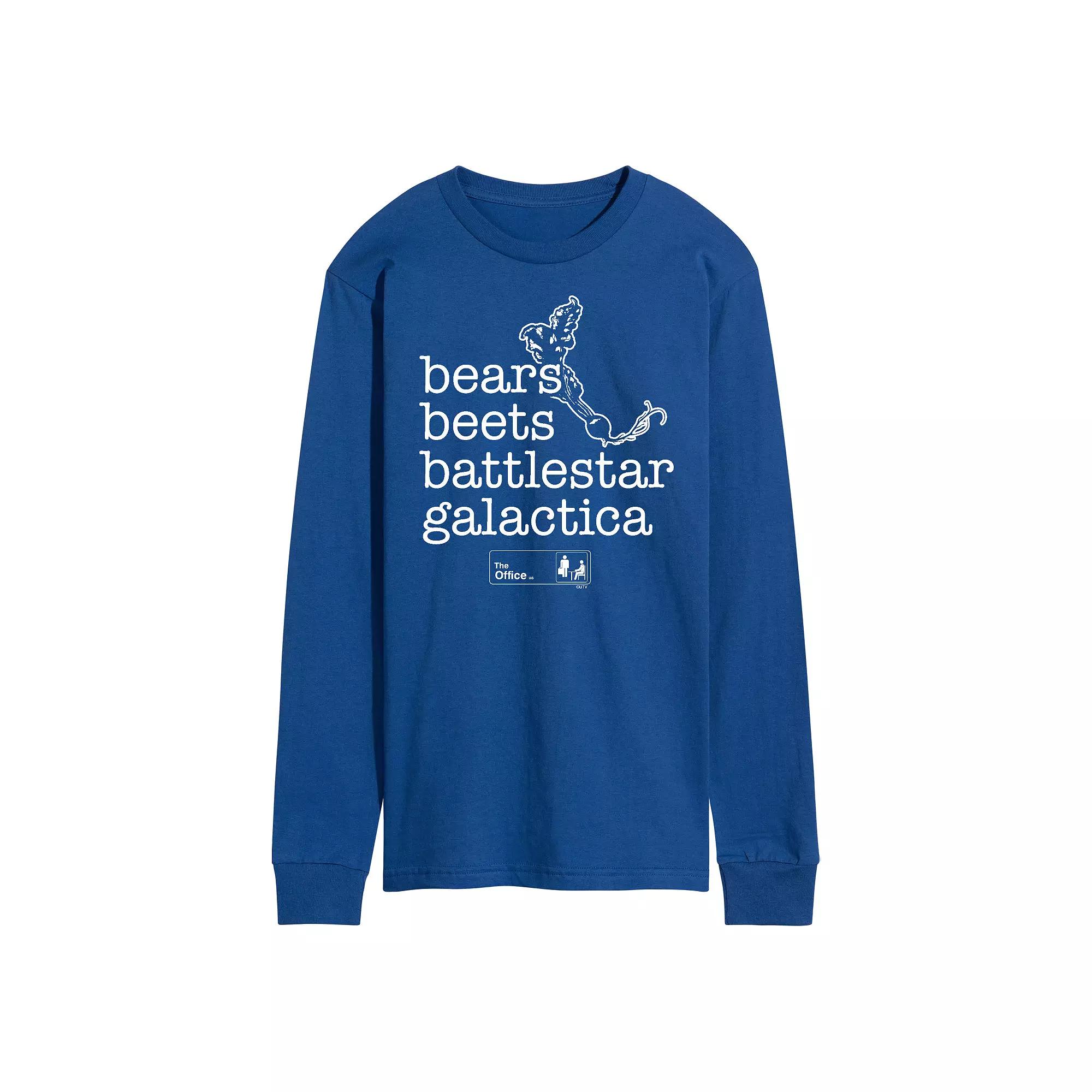 Men's The Office Bears Beets Long Sleeve Tee,  Product Image