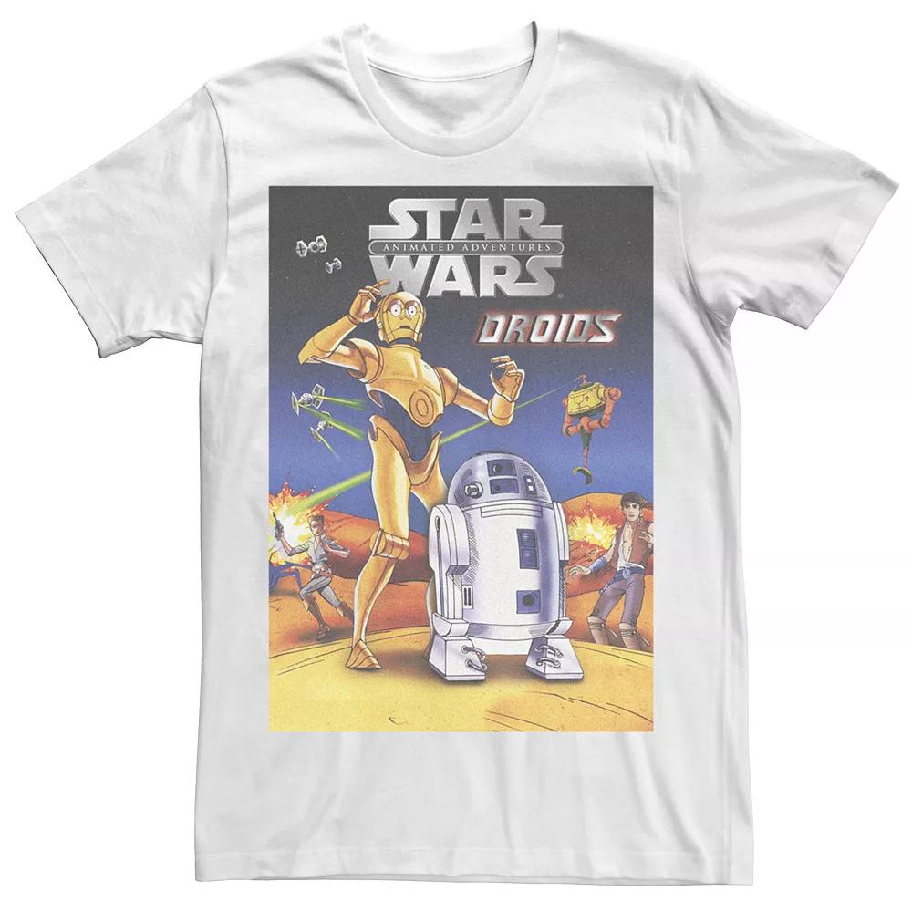 Men's Star Wars Animated Droids Vintage Group Shot Tee,  Product Image