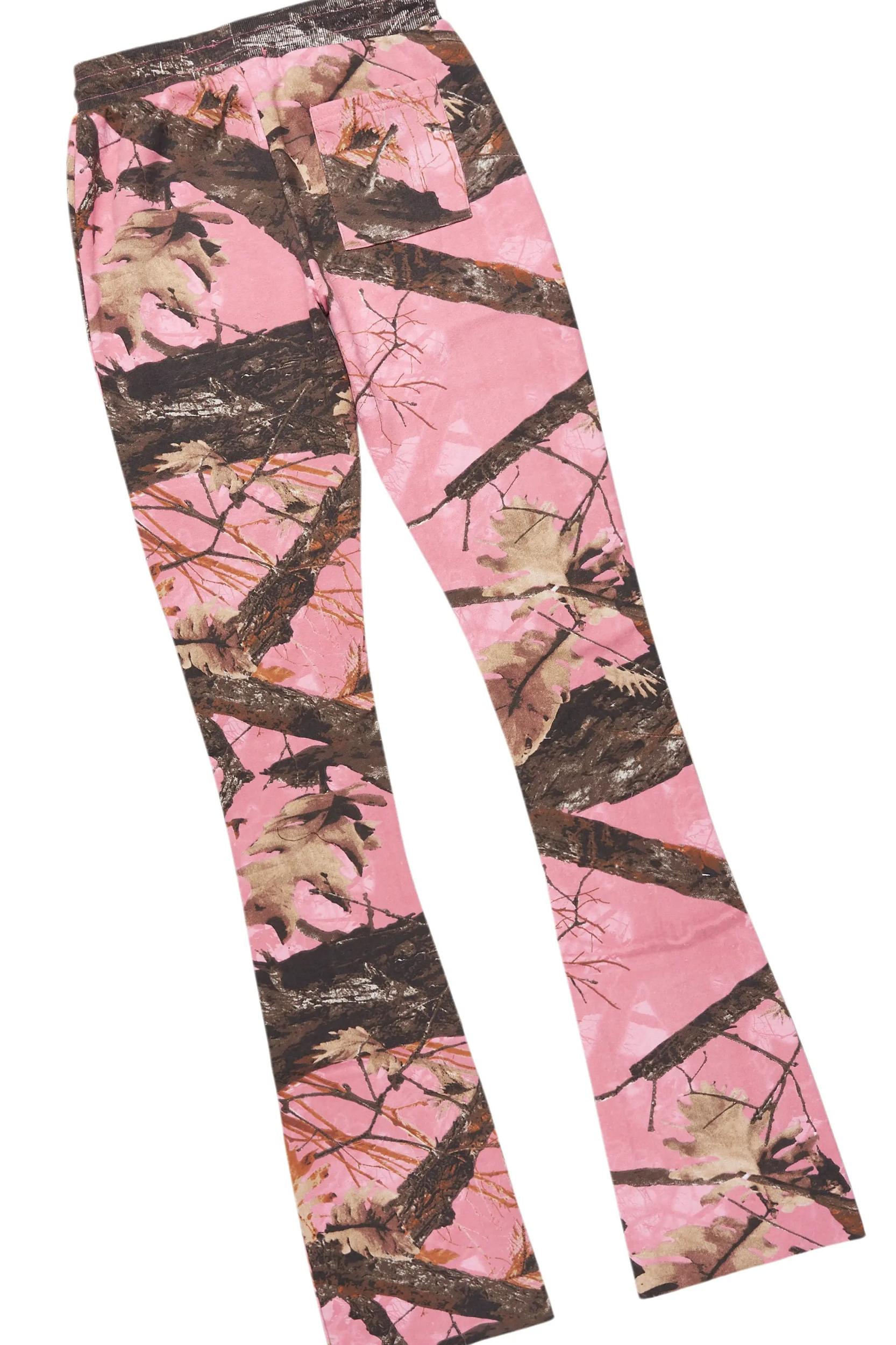 Tabby Pink Graphic Stacked Flare Track Set Male Product Image