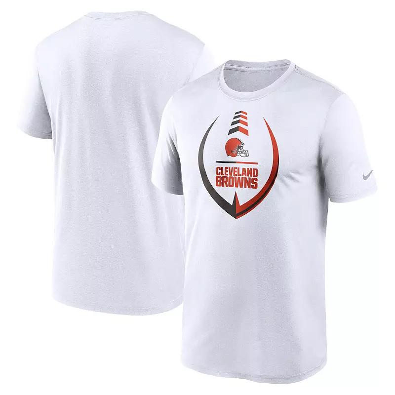 Men's Nike White Cleveland Browns Icon Legend Performance T-Shirt,  Product Image