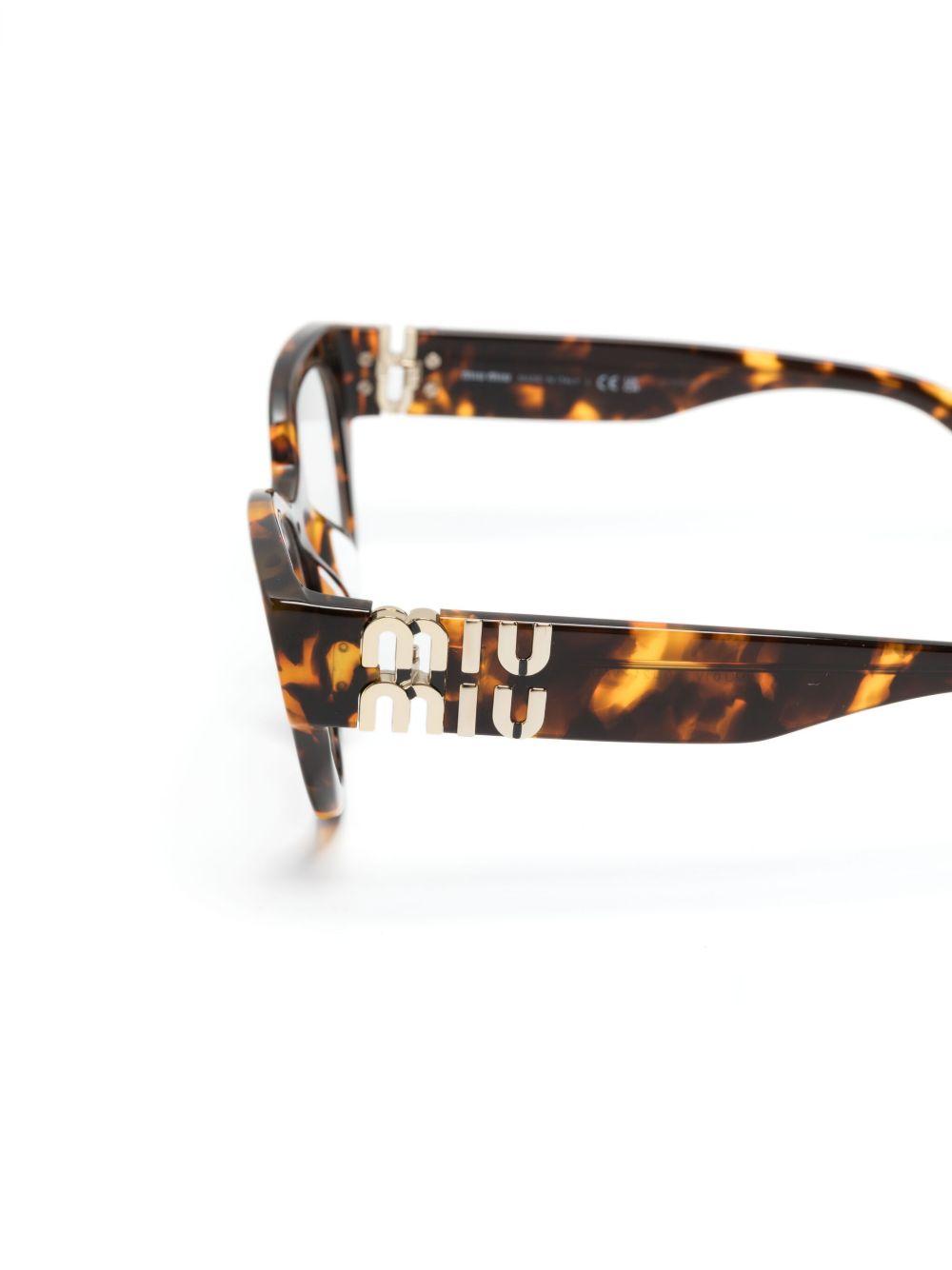 logo-plaque cat-eye frame glasses  Product Image