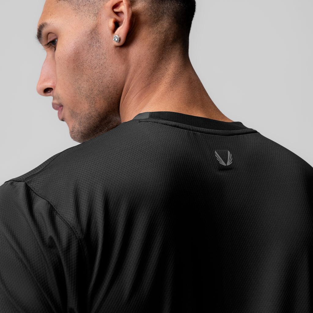 1015. AeroSilver® Essential Tee - Black "ASRV" Product Image
