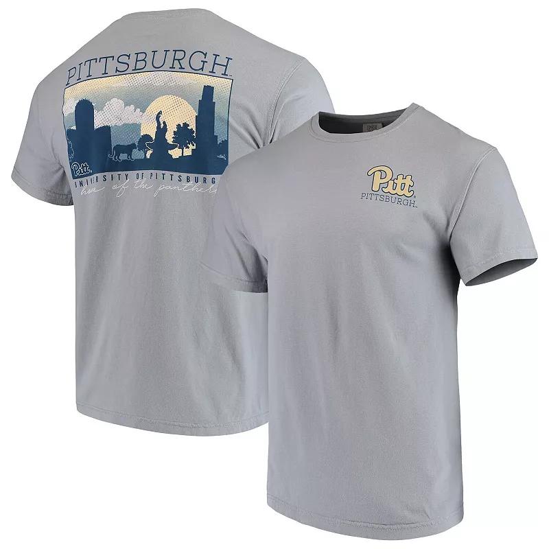 Mens Gray Pitt Panthers Team Comfort Colors Campus Scenery T-Shirt Product Image