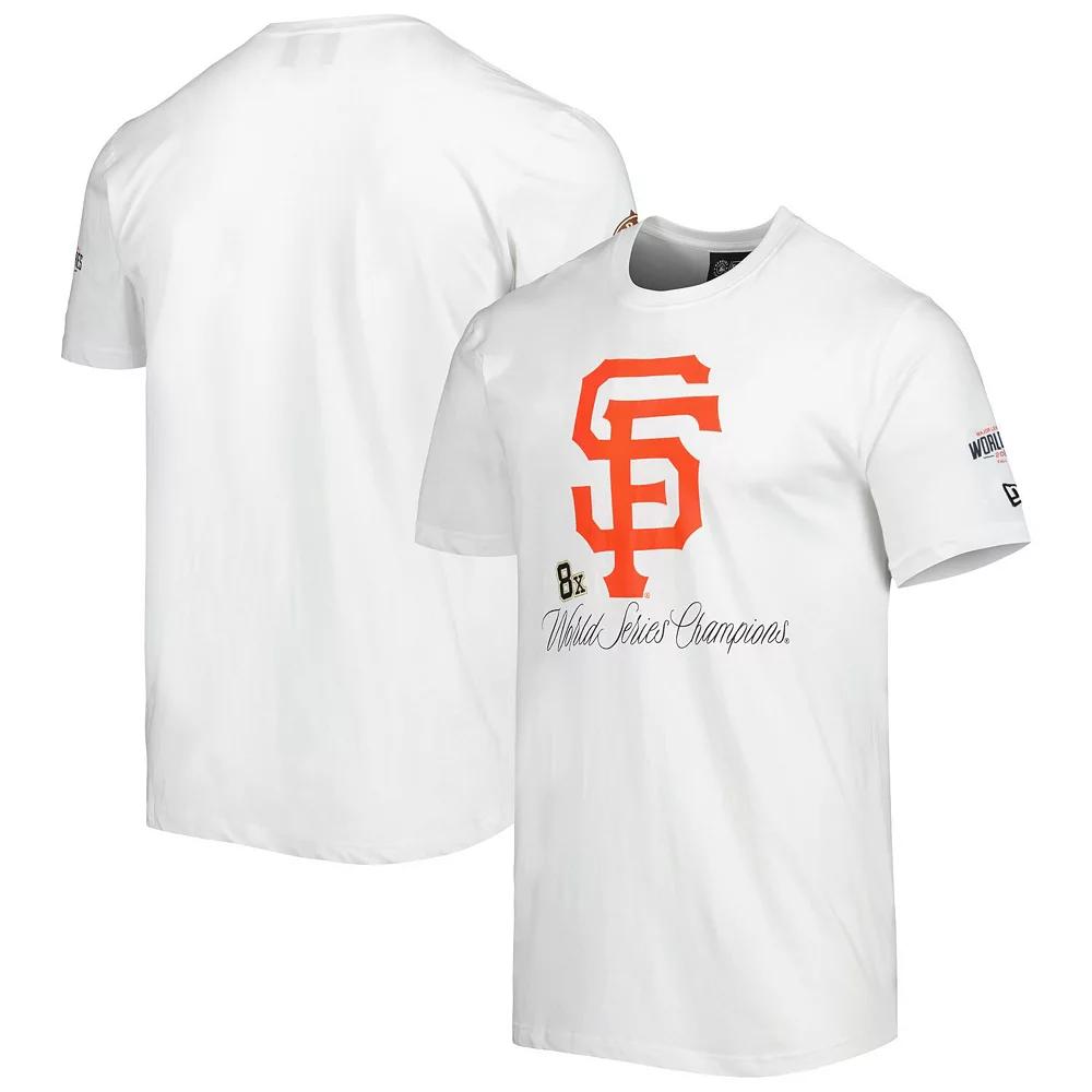 Men's New Era White San Francisco Giants Historical Championship T-Shirt, Size: Large Product Image