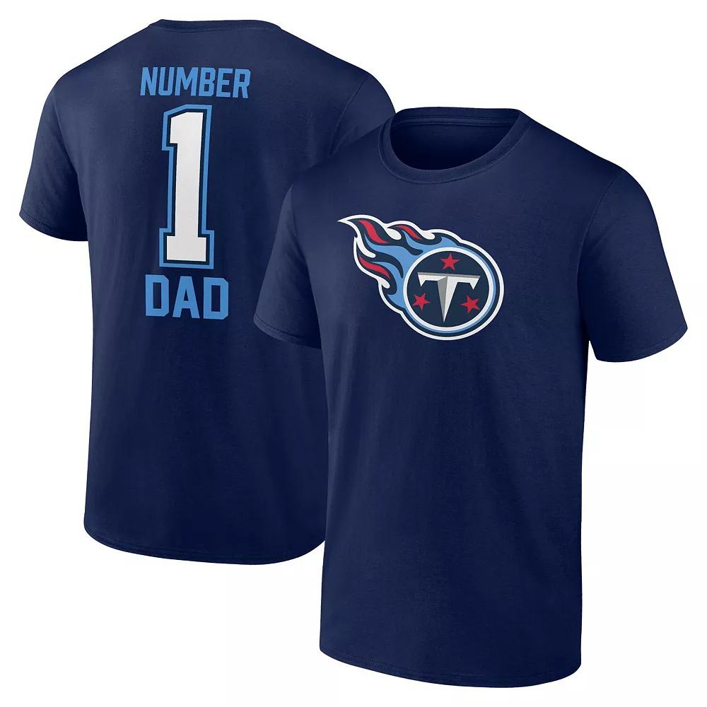 Men's Fanatics Navy Tennessee Titans Father's Day T-Shirt,  Product Image