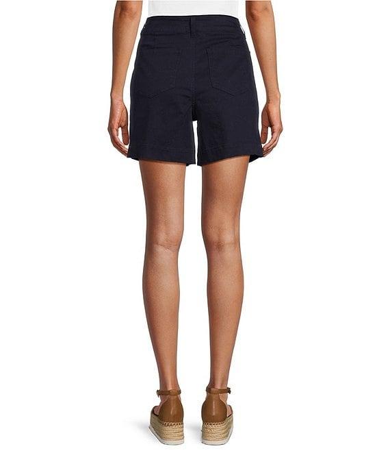 Westbound Petite Size Pull-On Button Embellished Marina Shorts Product Image