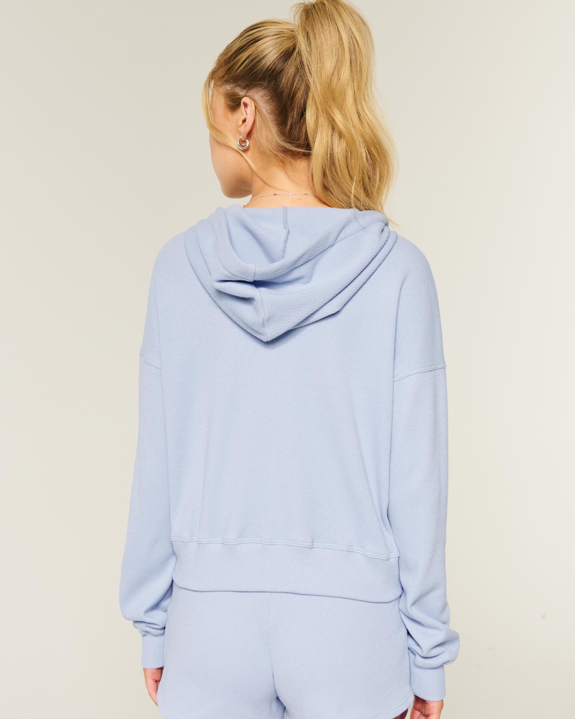 Gilly Hicks Zip-Up Waffle Hoodie Product Image