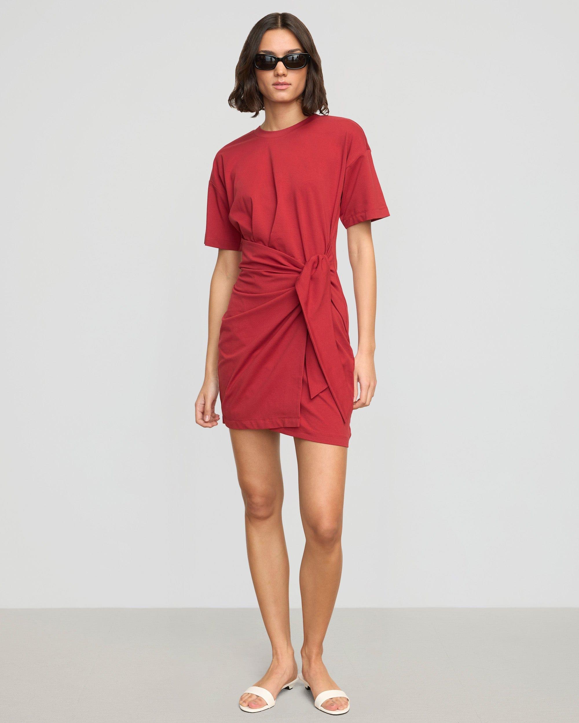 Fallon Organic Cotton T-Shirt Wrap Dress Product Image