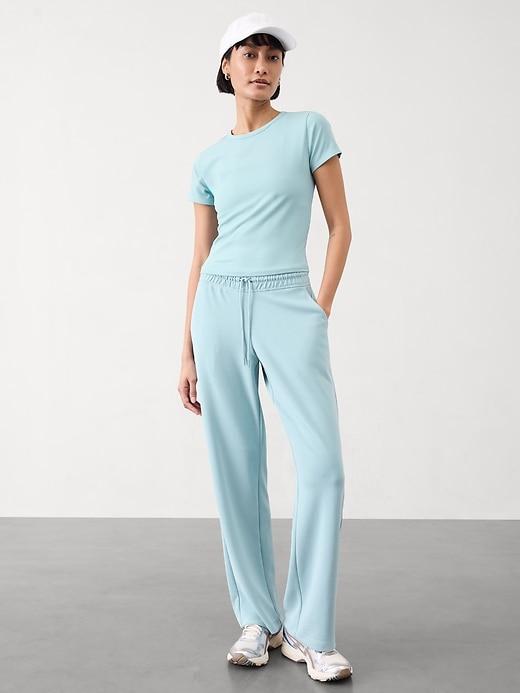 Signature Rib Crop Tee Product Image