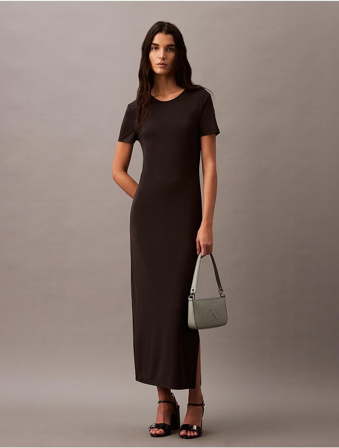 Calvin Klein Womens Second Skin Midi Dress Product Image