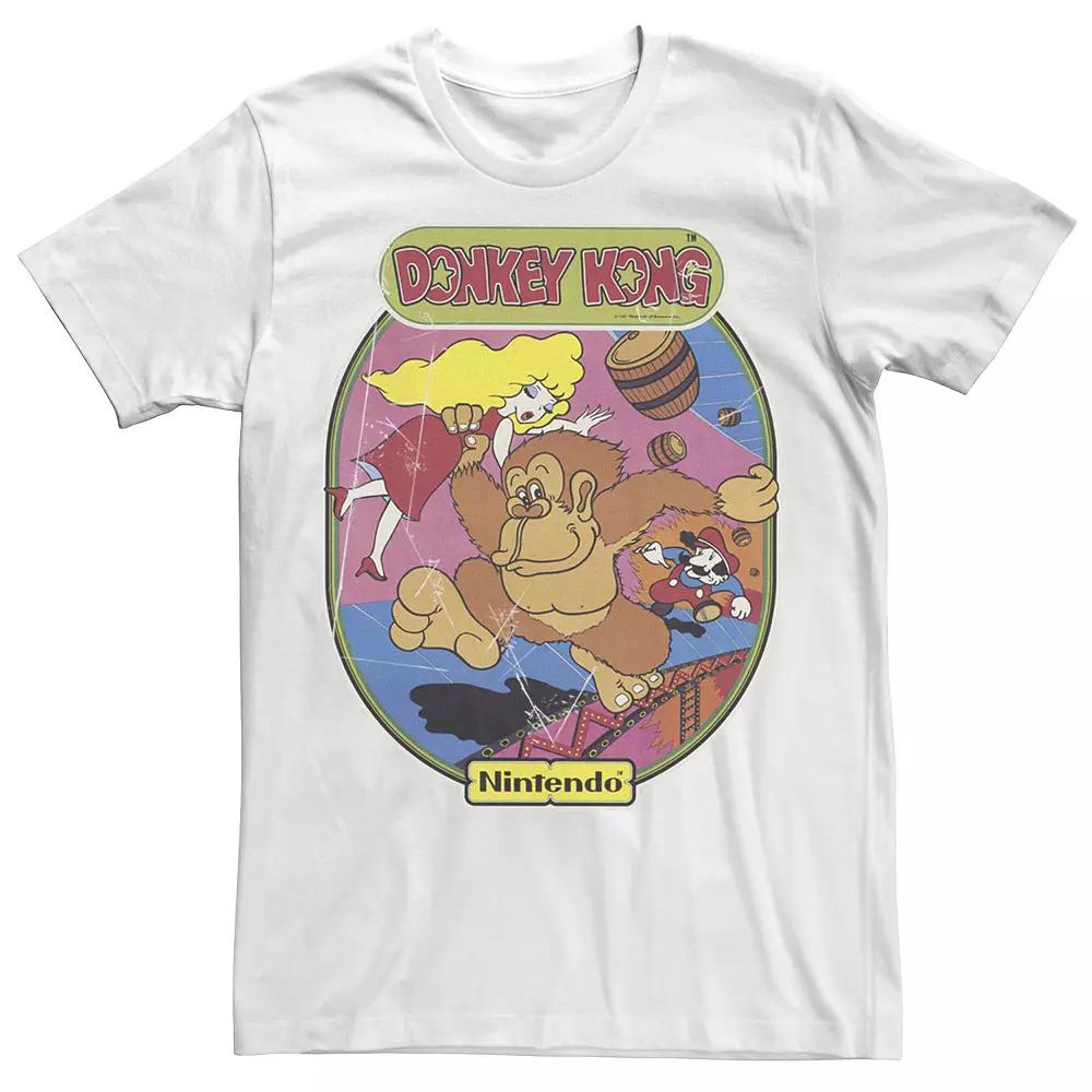 Men's Nintendo Donkey Kong Mario Retro Art Tee,  Product Image
