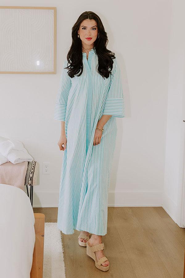 Little Coastal Town Stripe Maxi Dress Product Image