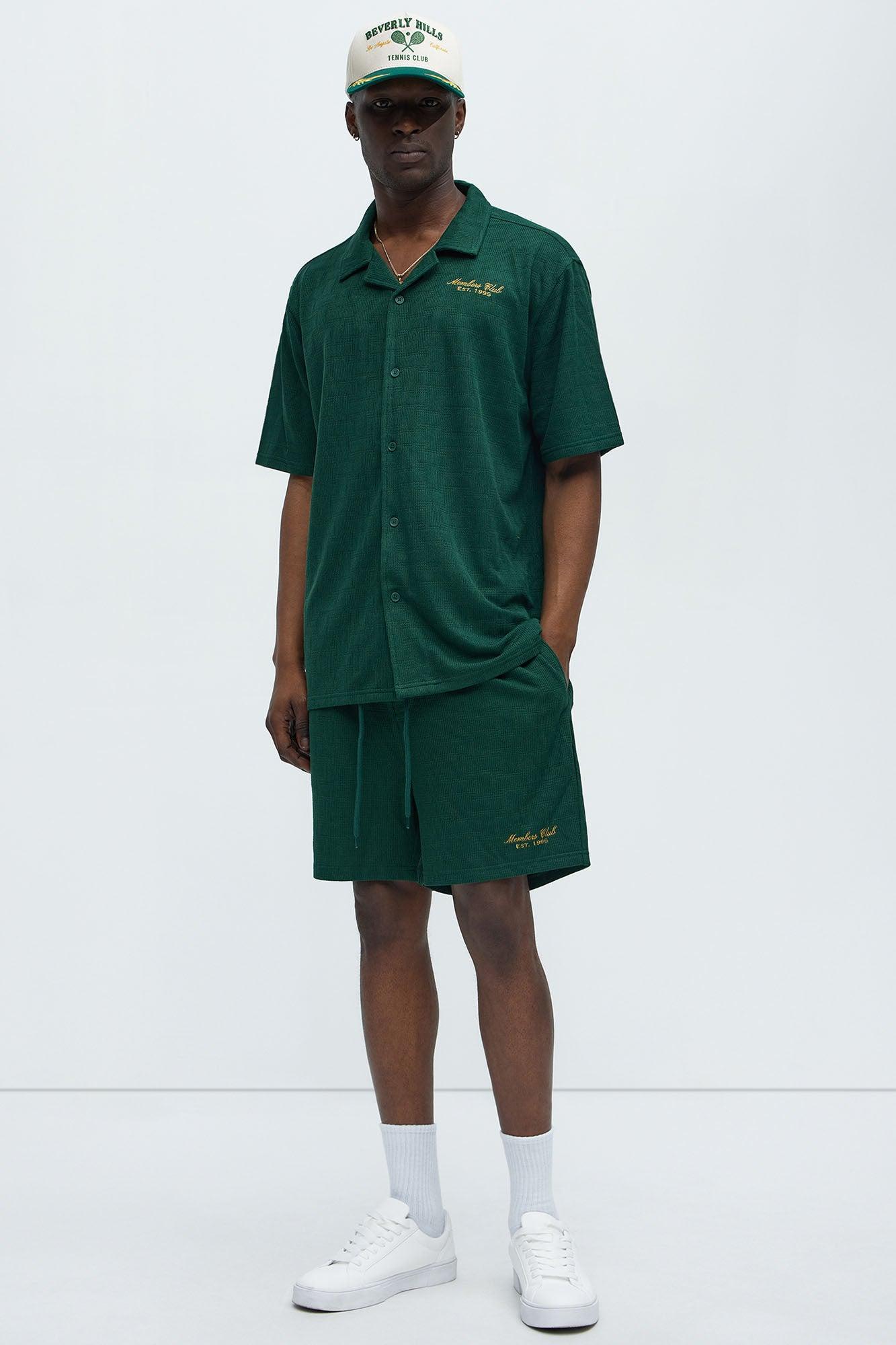 Vintage Relaxed Shorts - Hunter Green Product Image