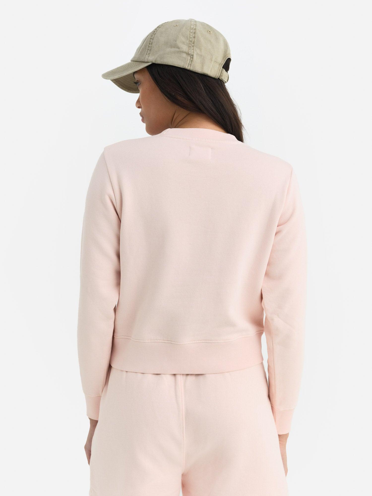 Organic Fleece Shrunken Crew Neck Sweatshirt Female Product Image