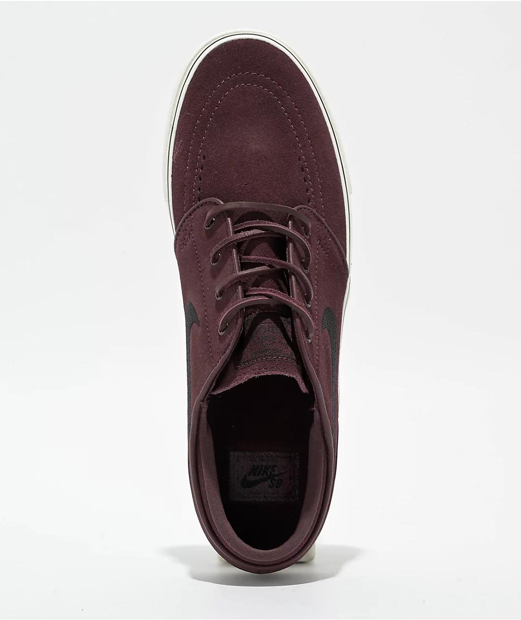 Nike SB Zoom Janoski OG+ Burgundy Crush, Sail & Black Skate Shoes Product Image