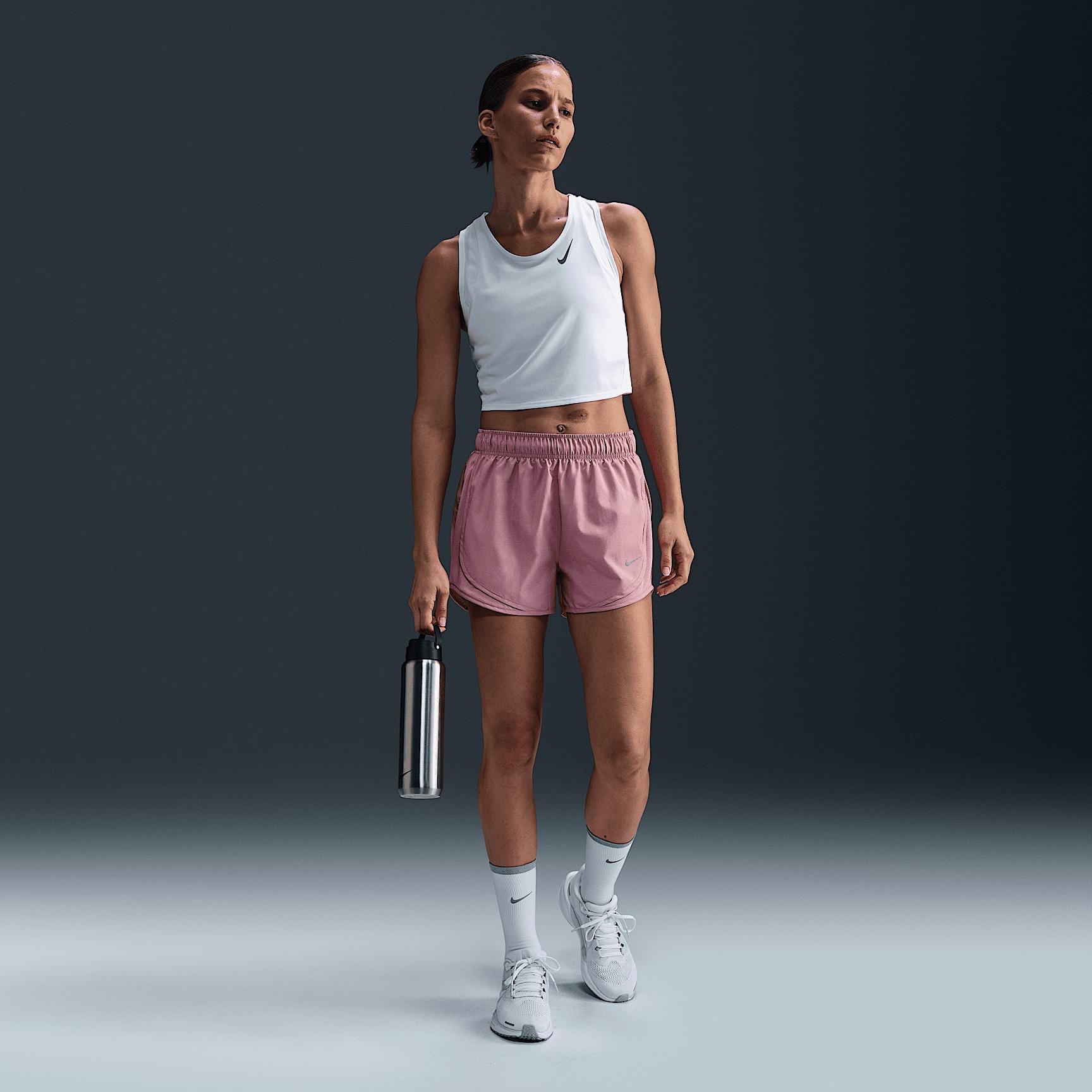 Nike Womens Tempo Dri-FIT Mid-Rise Brief-Lined Running Shorts | HM6096-017 Product Image