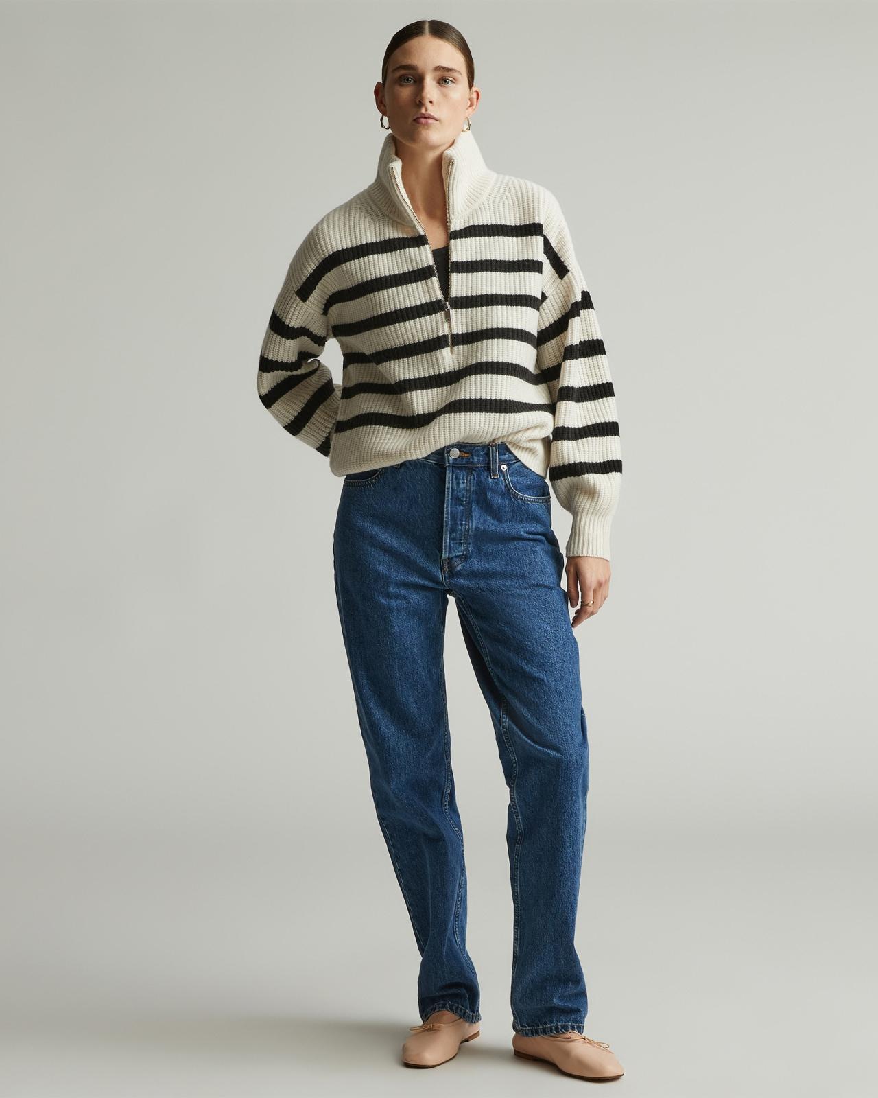 The Half-Zip Sweater in Luxe Merino Product Image