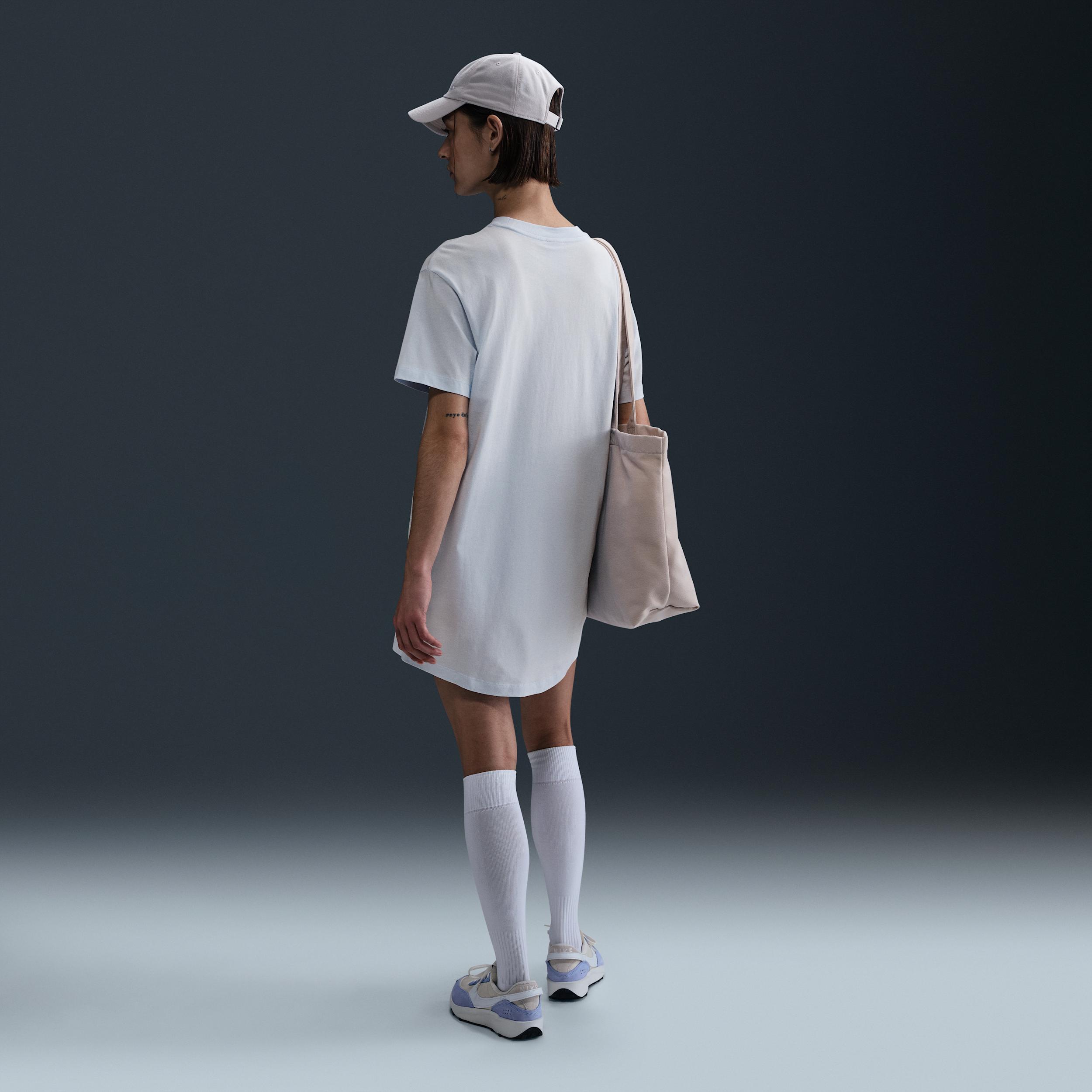 Womens Nike Sportswear Chill Knit Oversized T-Shirt Dress | DV7882-423 Product Image