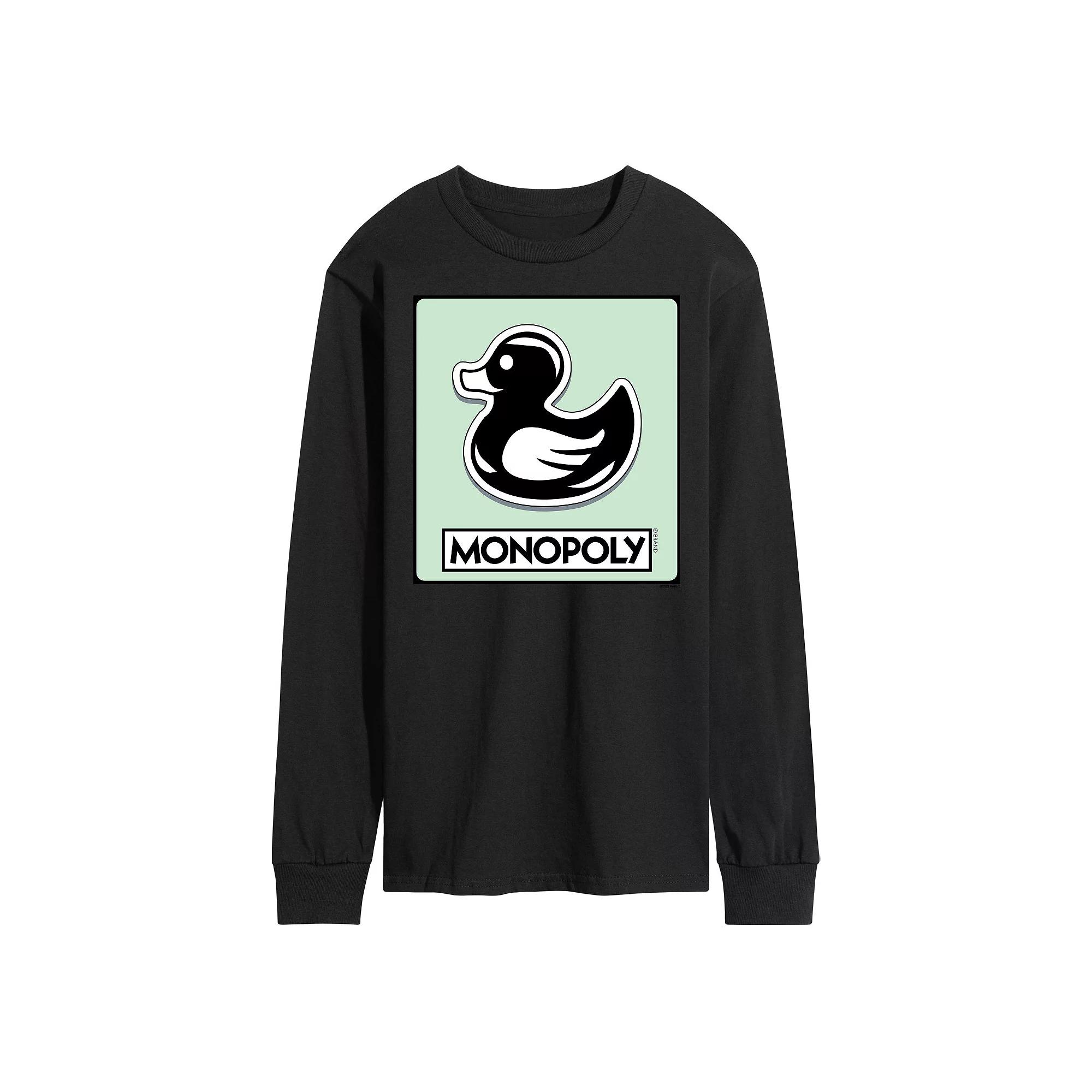 Men's Monopoly Duck Token Long Sleeve Graphic Tee,  Product Image