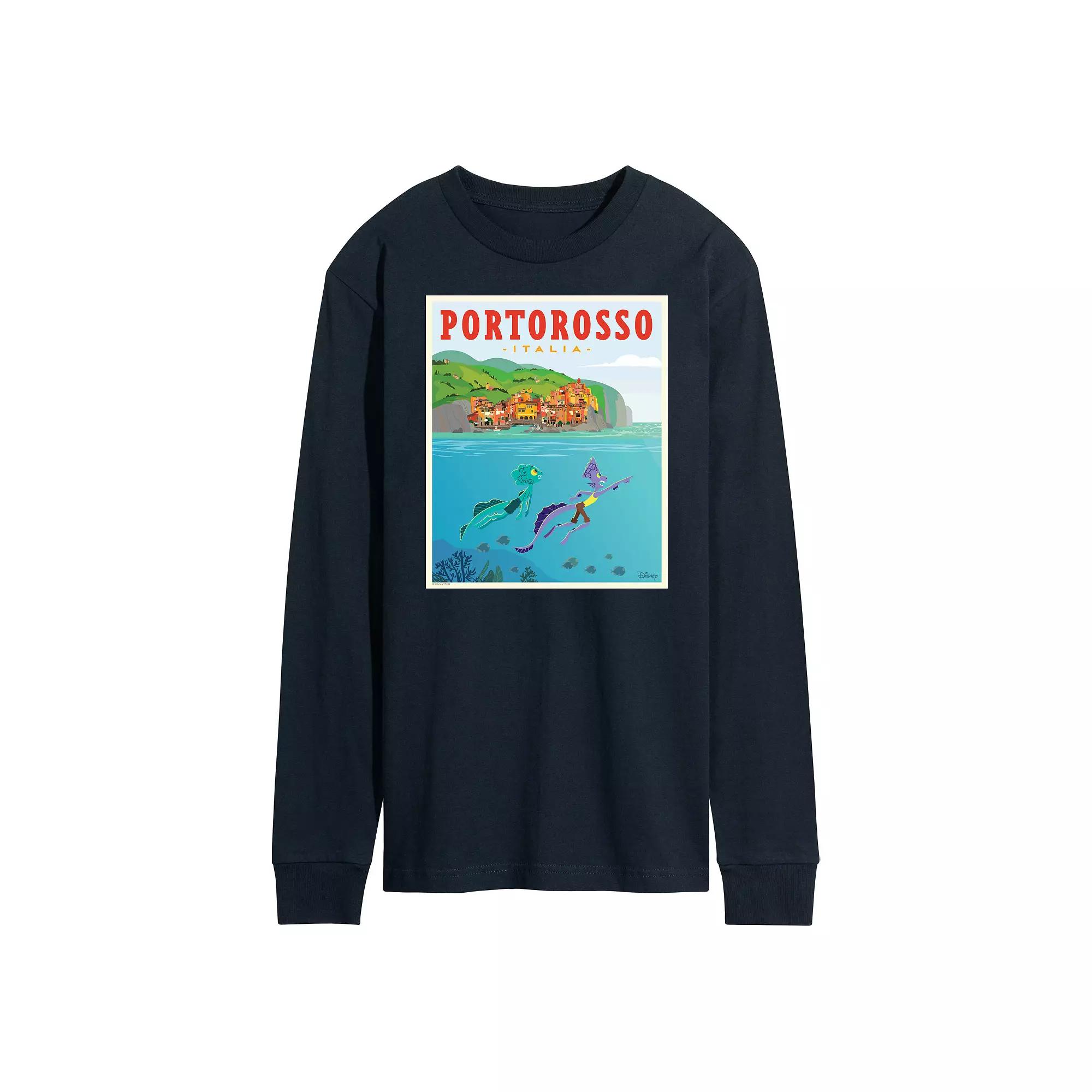 Disney's Luca Men's Italy Postcard Long Sleeve,  Product Image