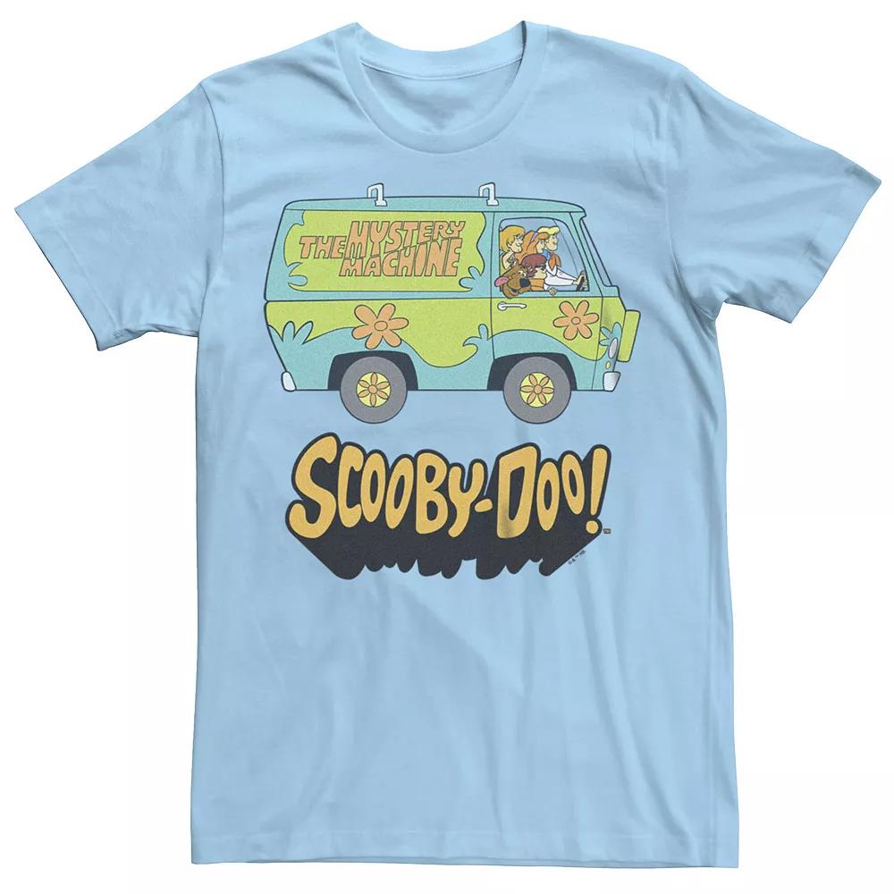 Men's Scooby-Doo Mystery Machine Profile Graphic Tee, Size: Medium, Light Blue Product Image