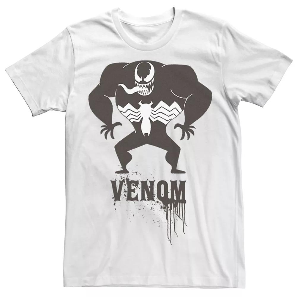 Men's Marvel Venom Cartoon Comic Style Drip Logo Graphic Tee,  Product Image