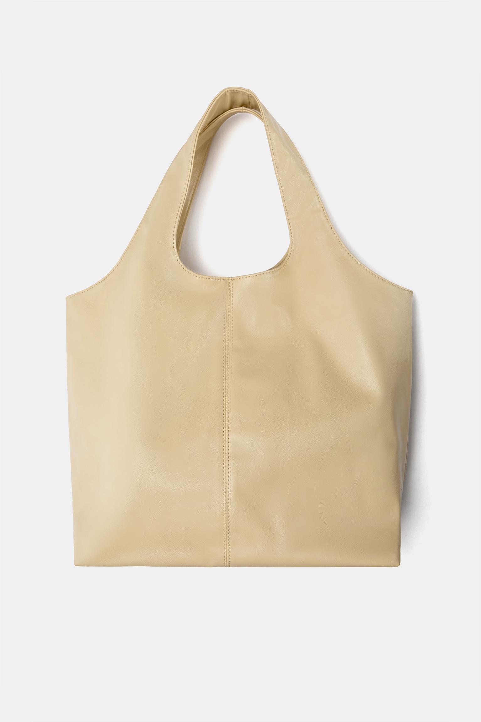 Faux leather shopper bag Product Image