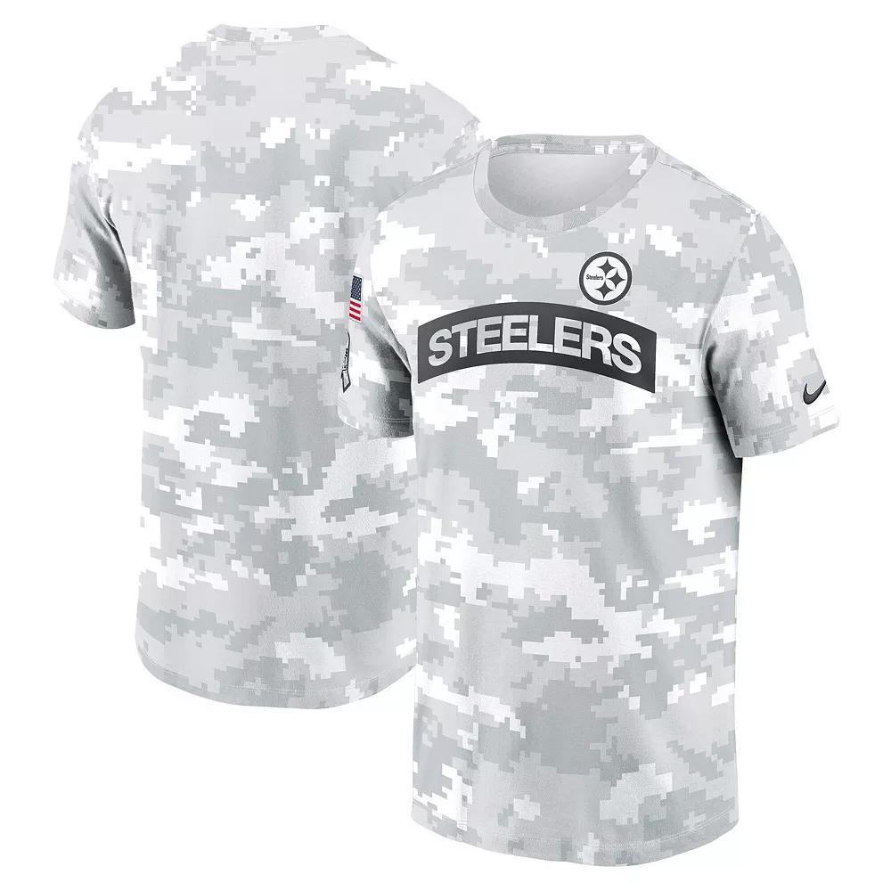 Men's Nike Arctic Camo Pittsburgh Steelers 2024 Salute To Service Performance T-Shirt, Size: Medium, Team Product Image