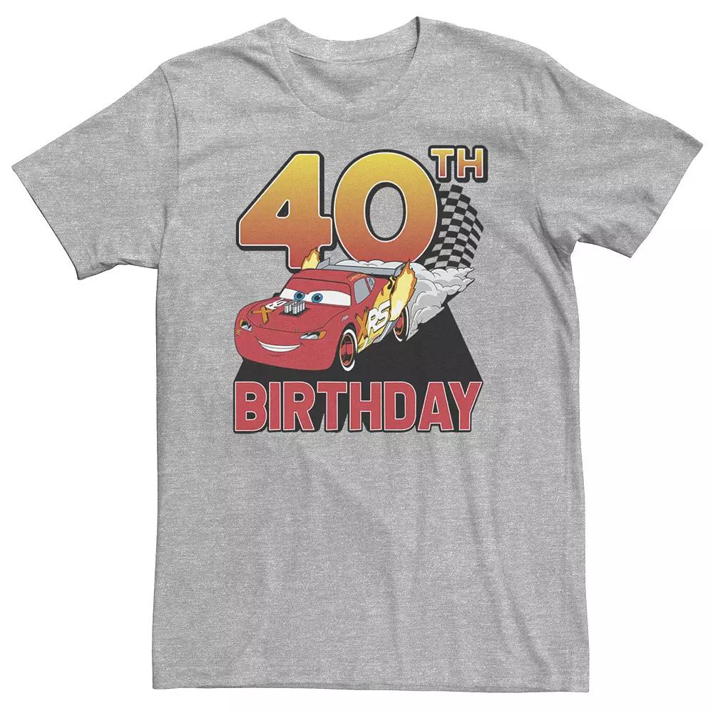 Big & Tall Disney / Pixar Cars 40th Birthday Racer Lightning McQueen Tee, Men's,  Product Image